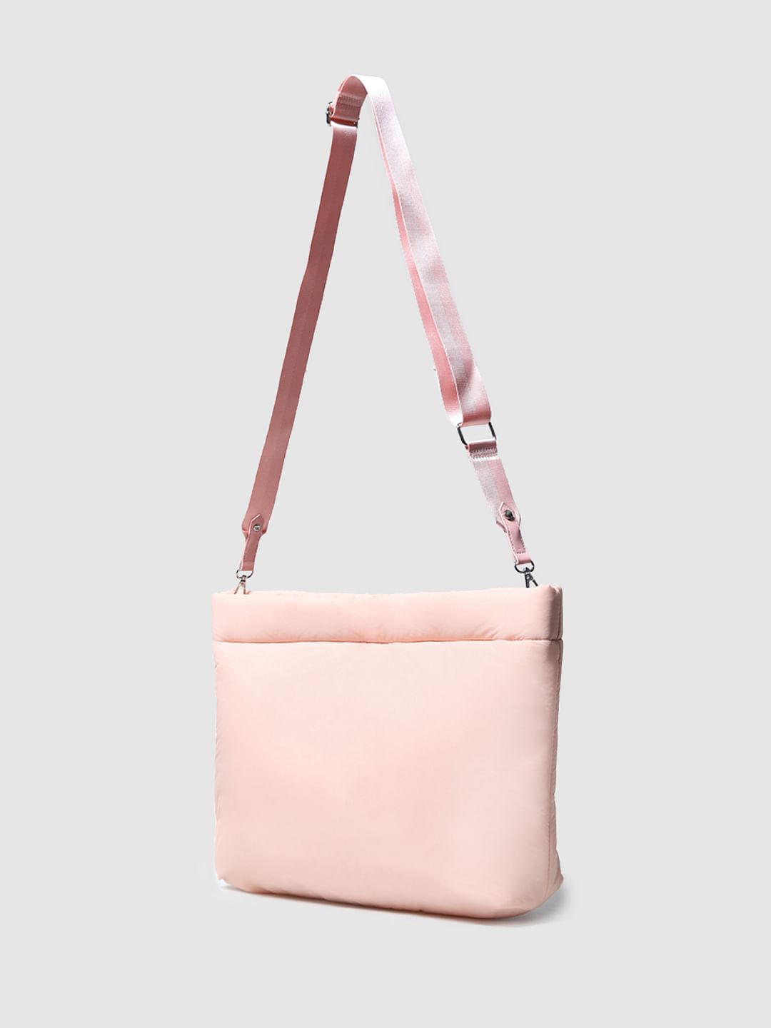 Pink Puffer Shopper Bag