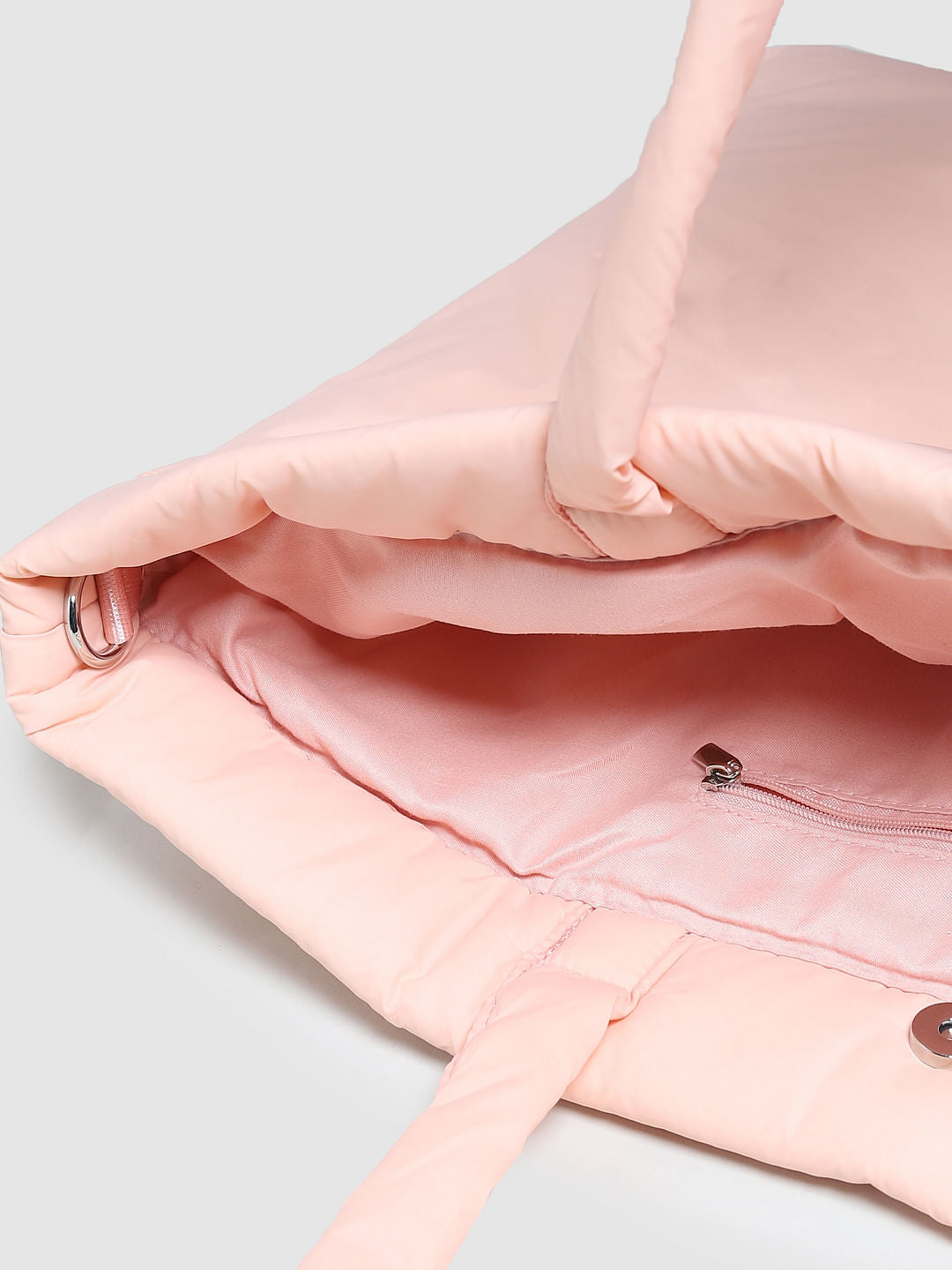 Pink Puffer Shopper Bag