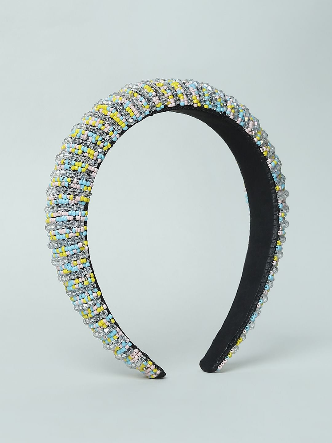 Yellow Beaded Hairband