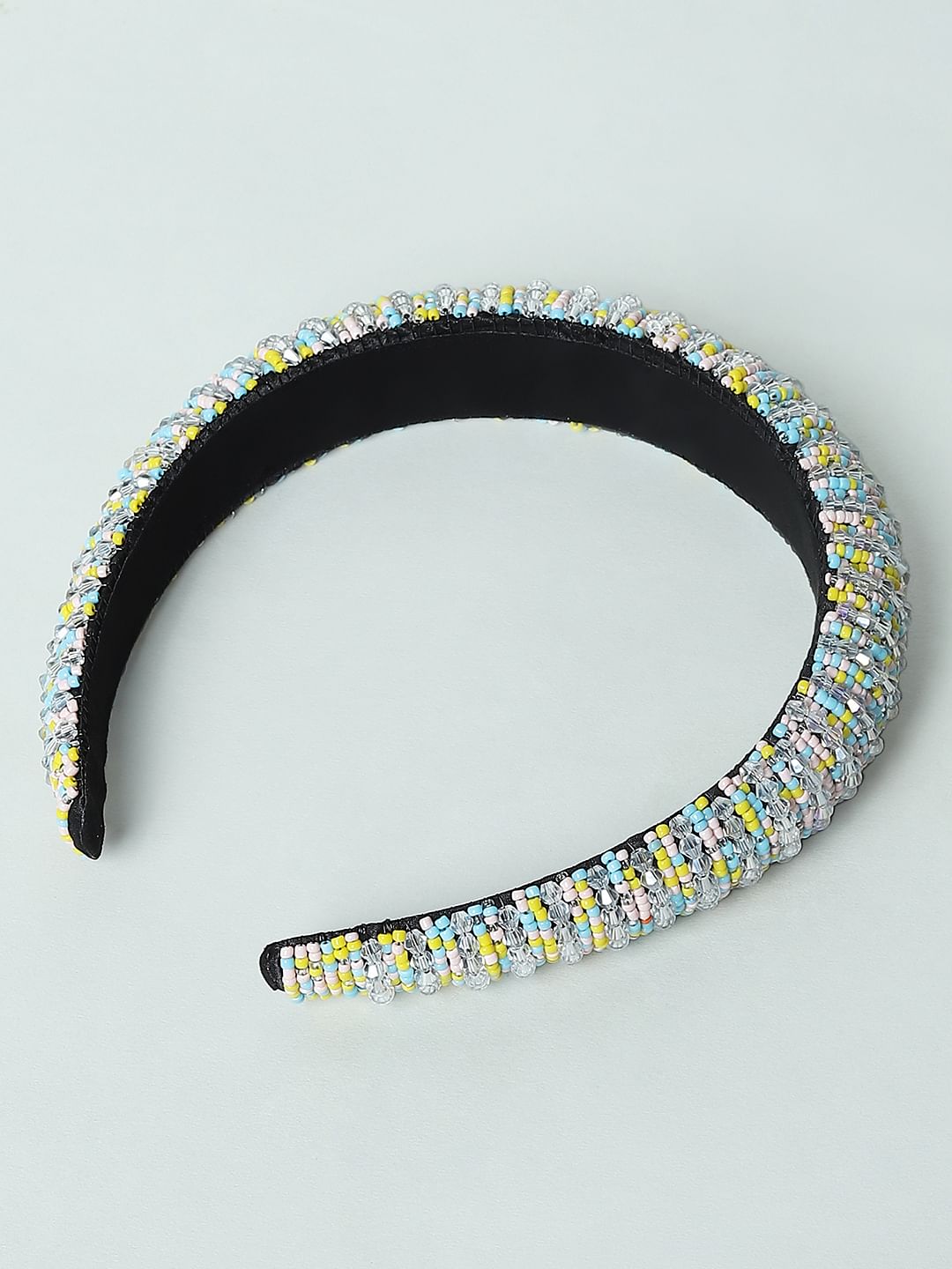 Yellow Beaded Hairband