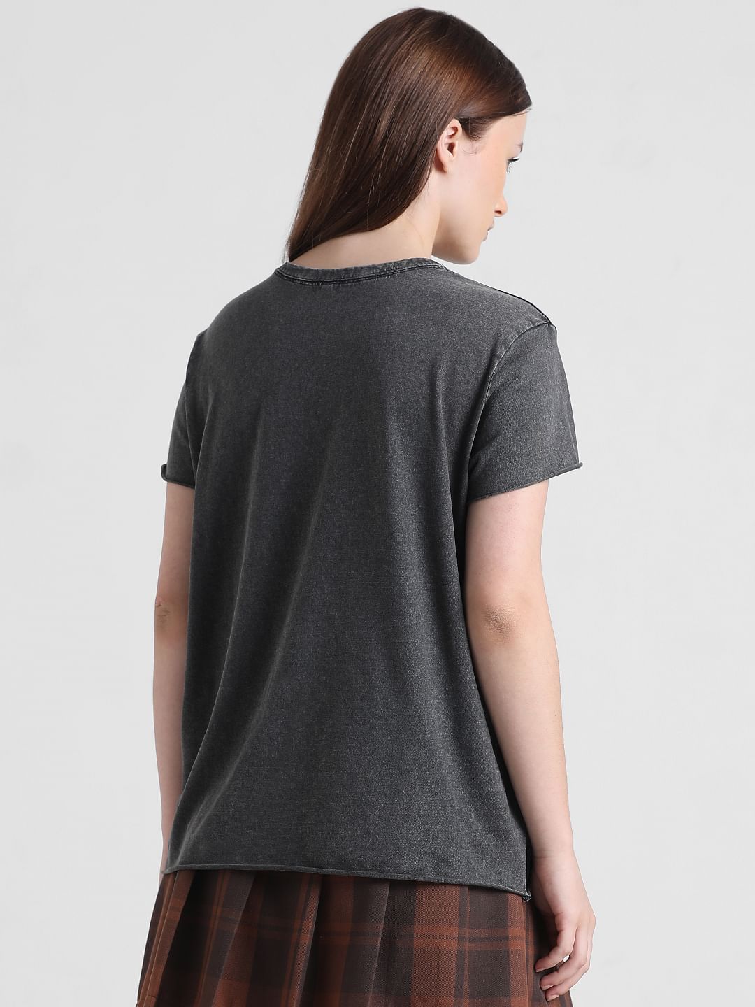 Black Graphic Print T-Shirt