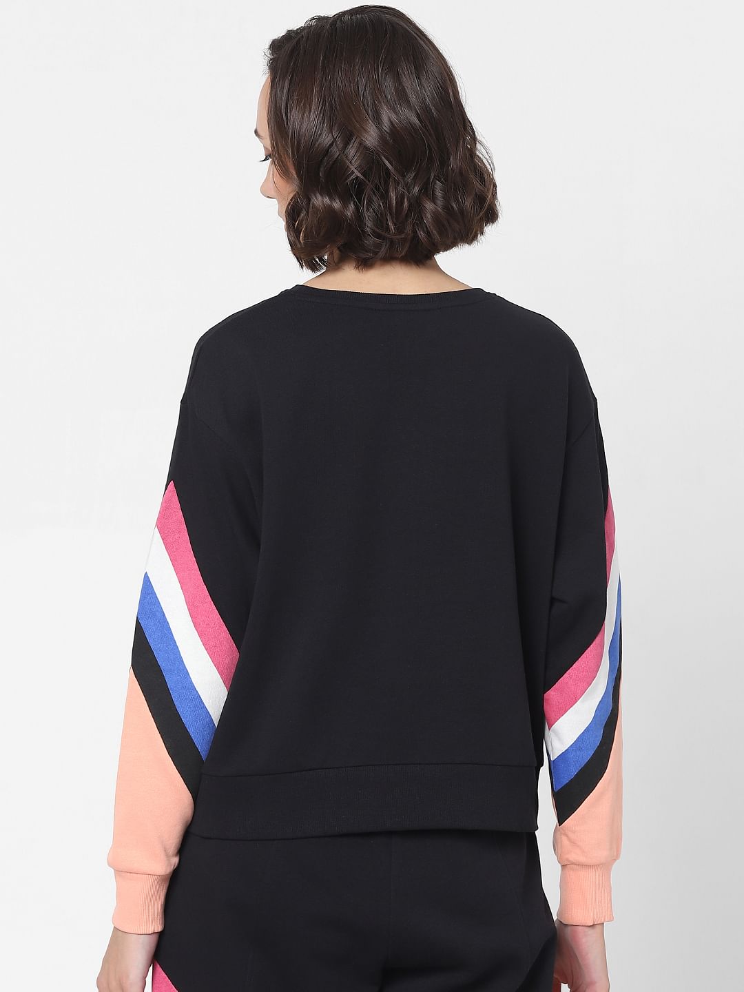 Black Striped Sweatshirt