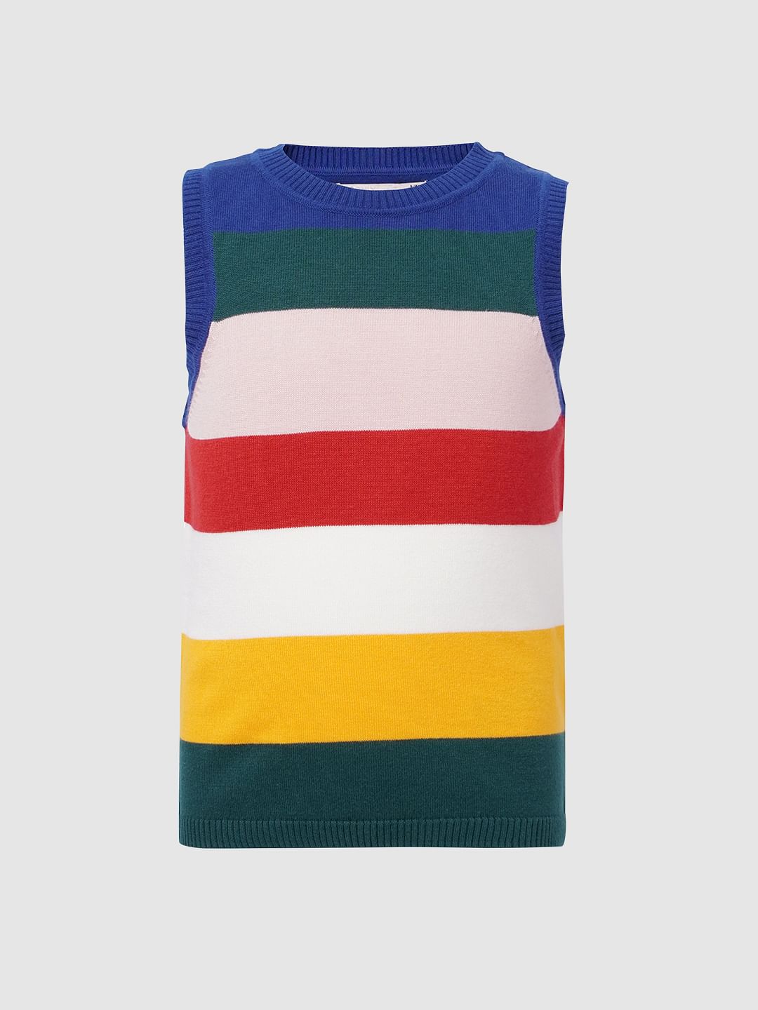 Multi-Colour Striped Knit Top