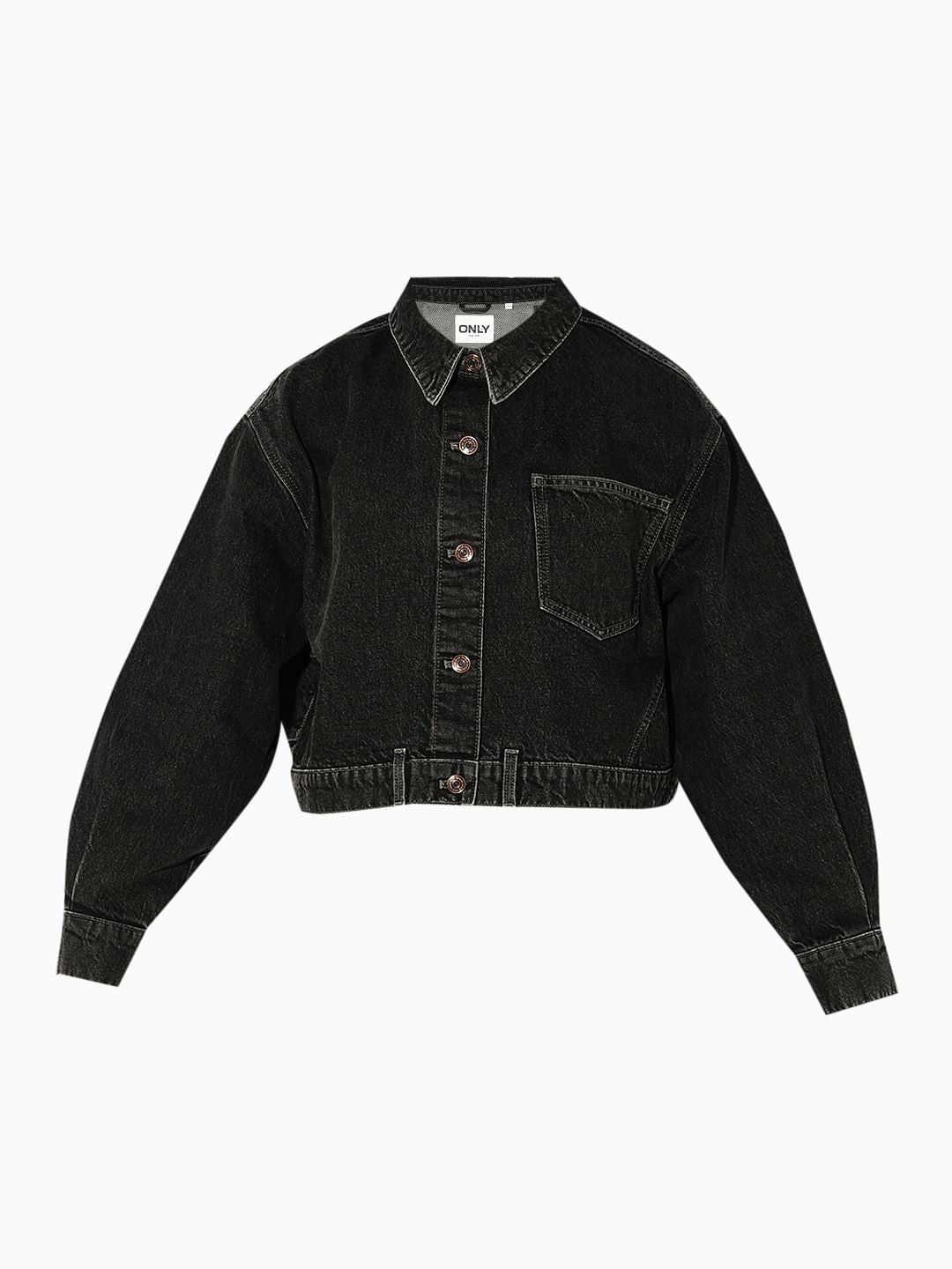 Grey Washed Denim Jacket