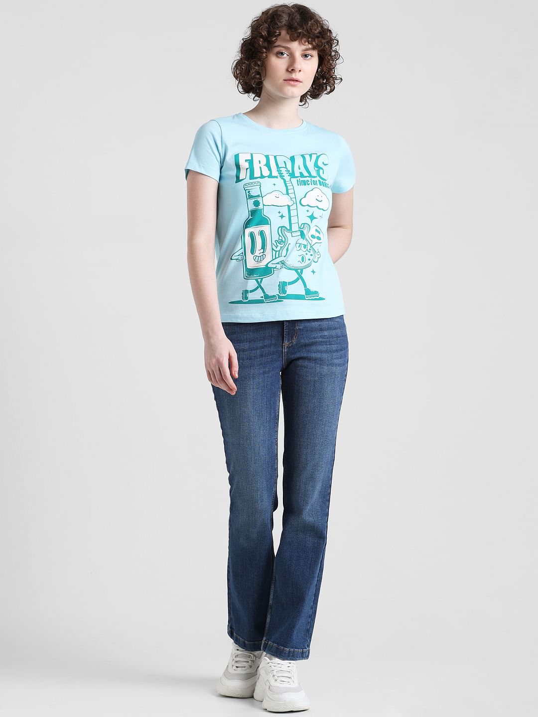 Blue Friday Graphic Print T-Shirt