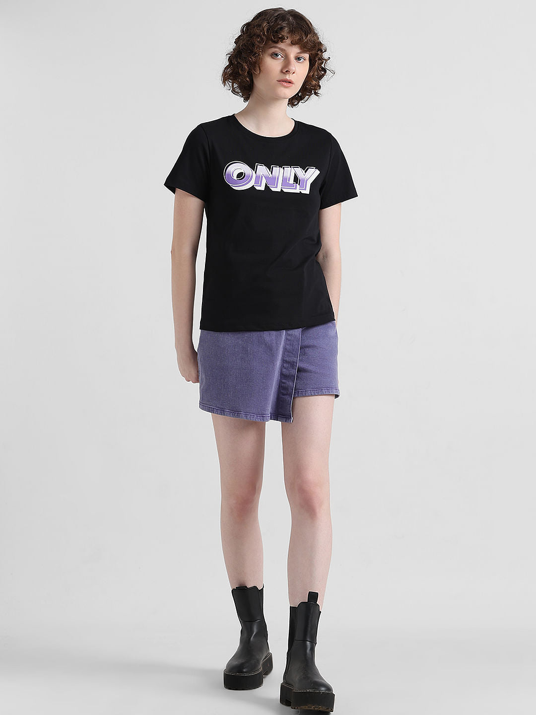 Black Logo Print T-Shirt