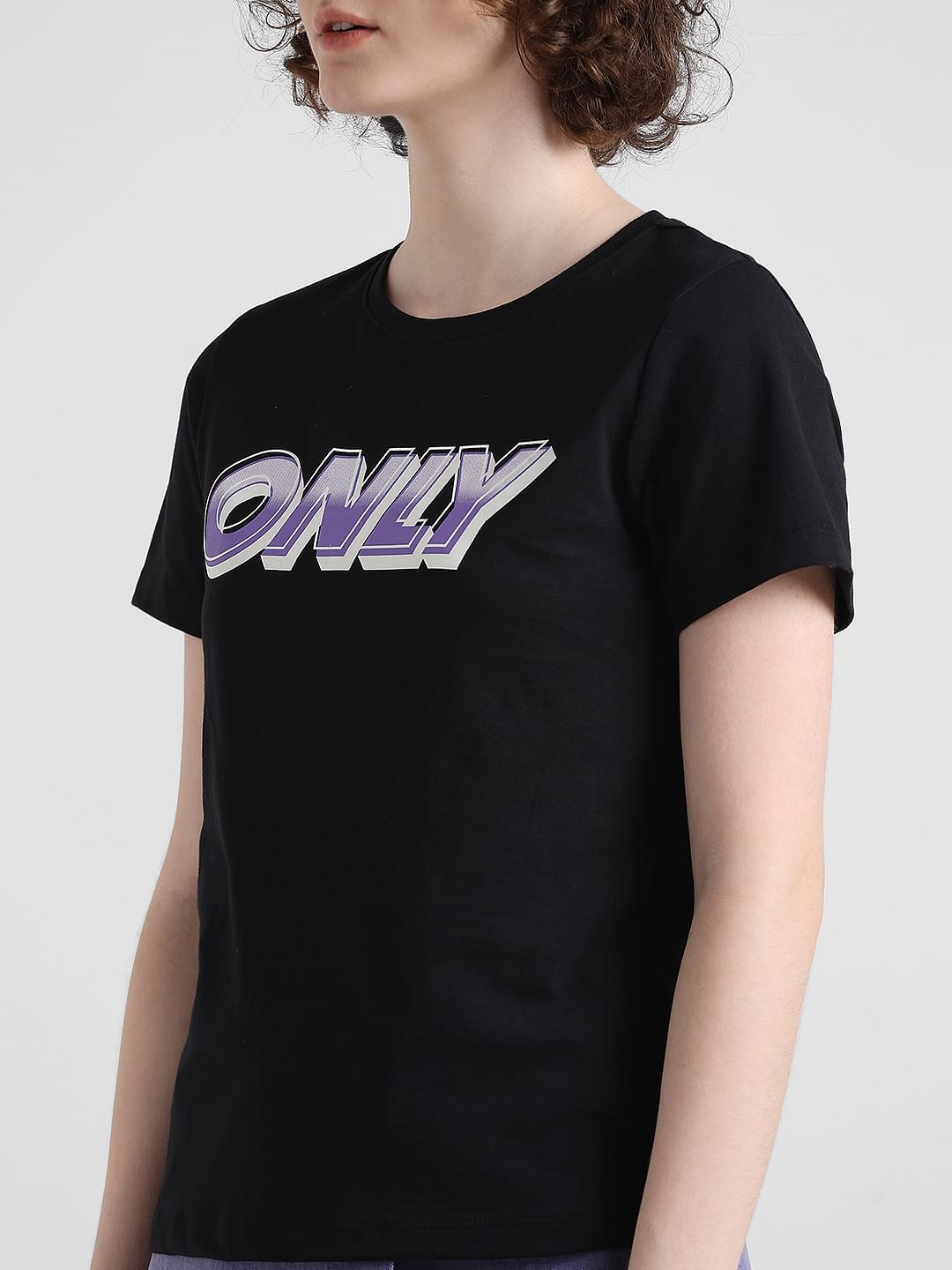 Black Logo Print T-Shirt