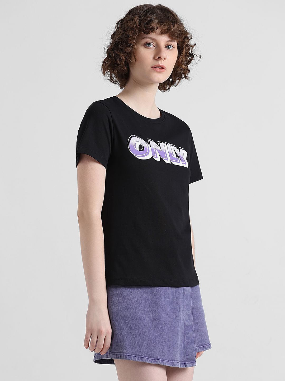 Black Logo Print T-Shirt