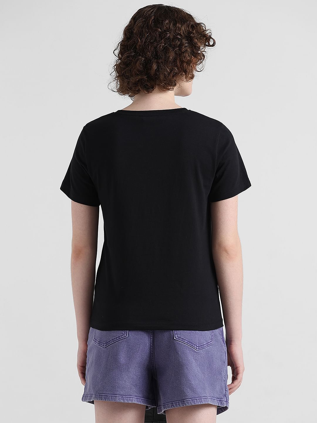 Black Logo Print T-Shirt