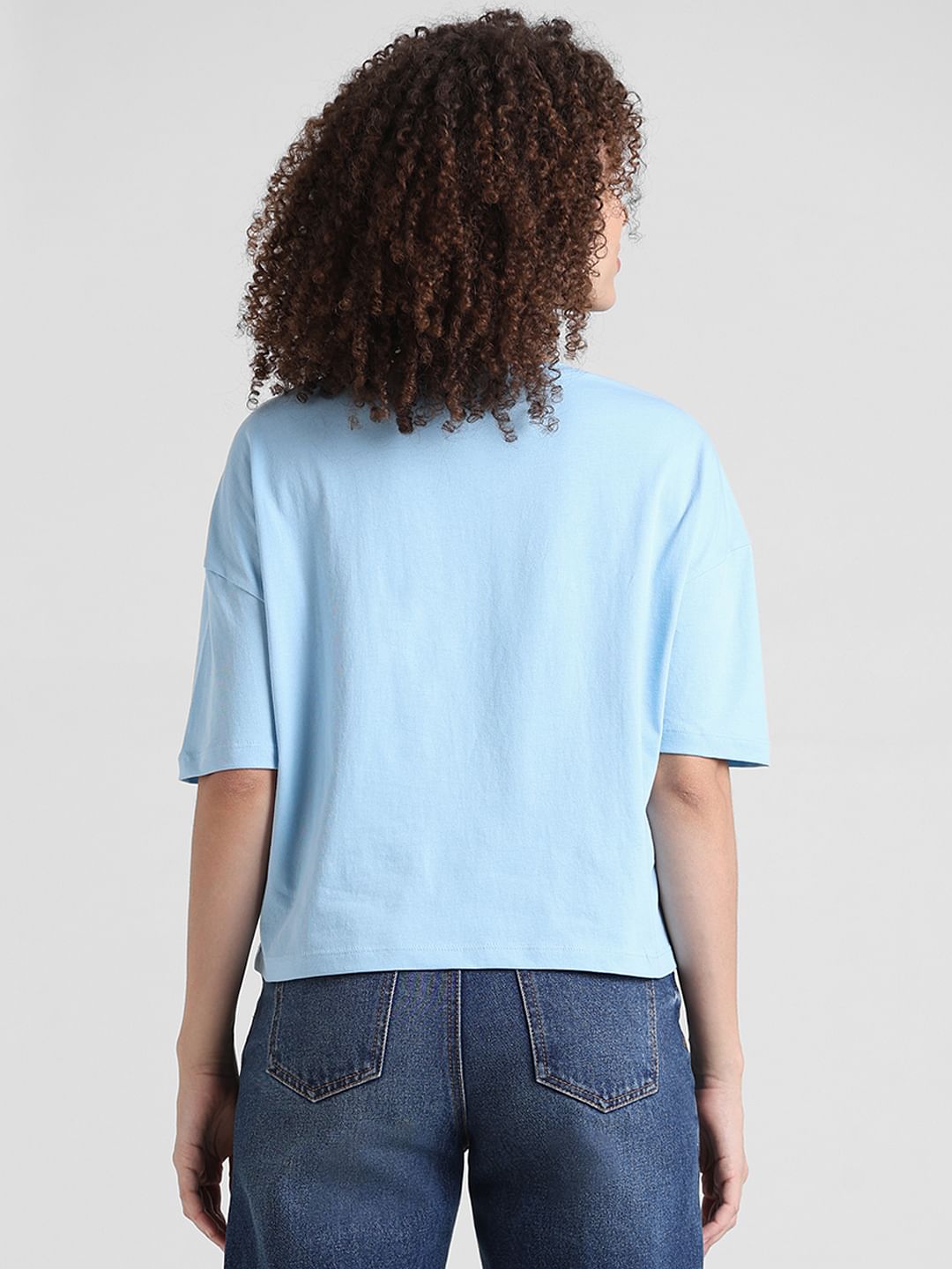Blue Boxy Fit T-Shirt