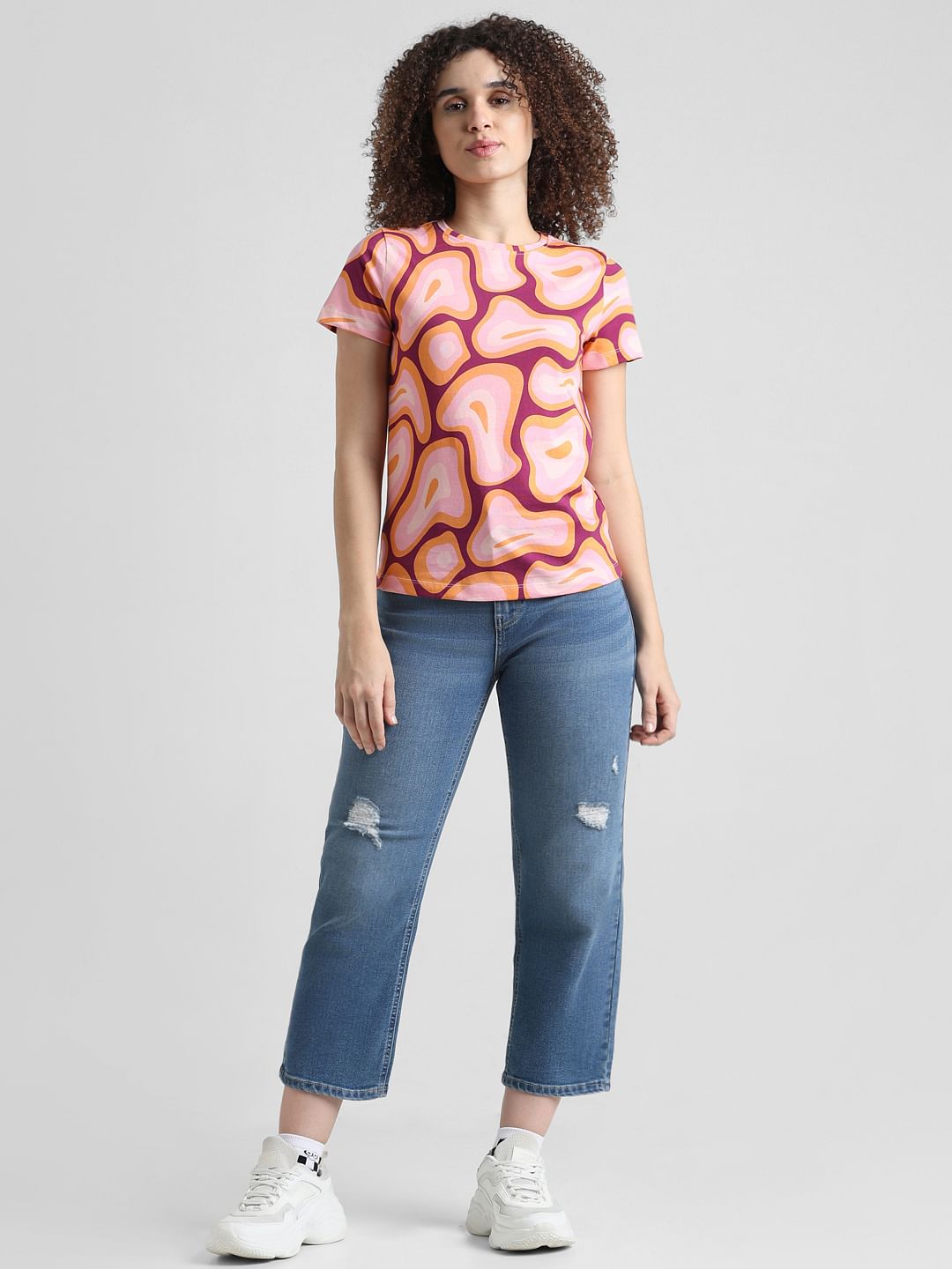 Pink Printed T-Shirt