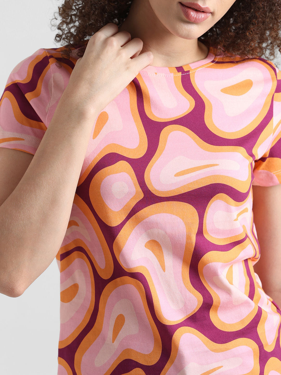 Pink Printed T-Shirt