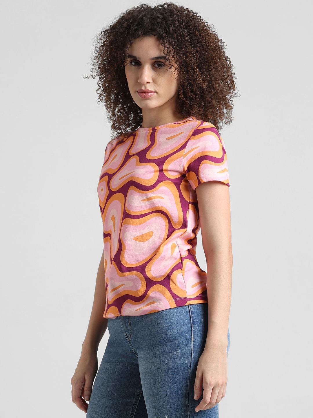 Pink Printed T-Shirt