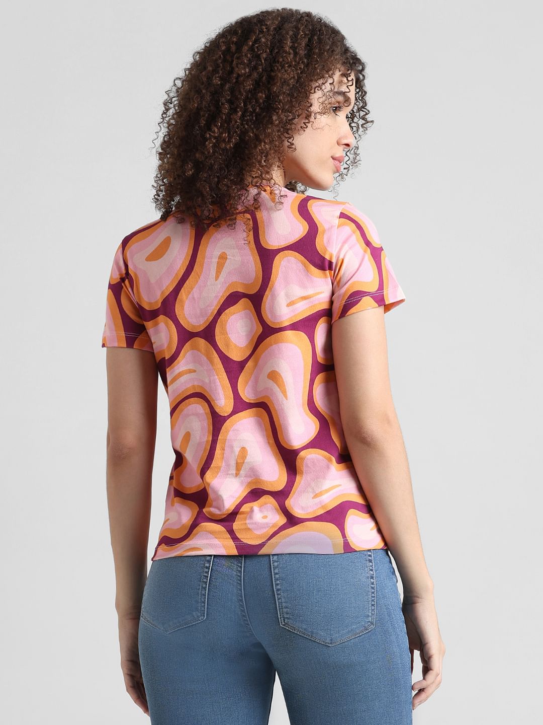 Pink Printed T-Shirt