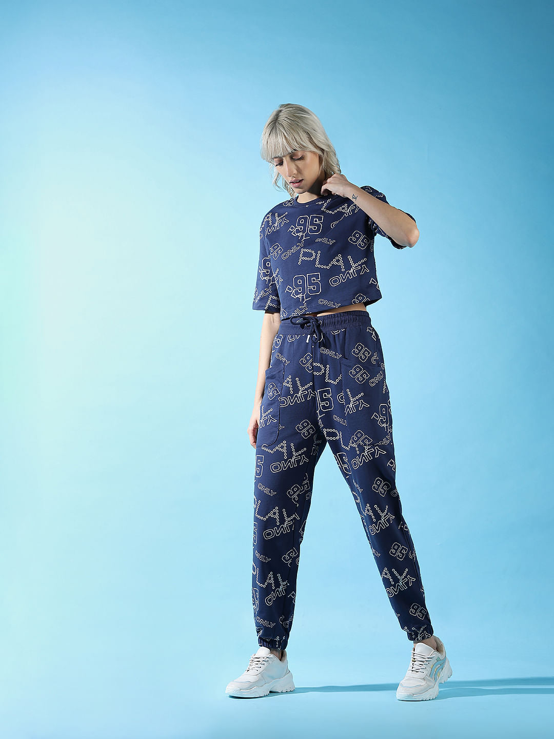 Play Blue All Over Print Co-Ord Sweatshirt