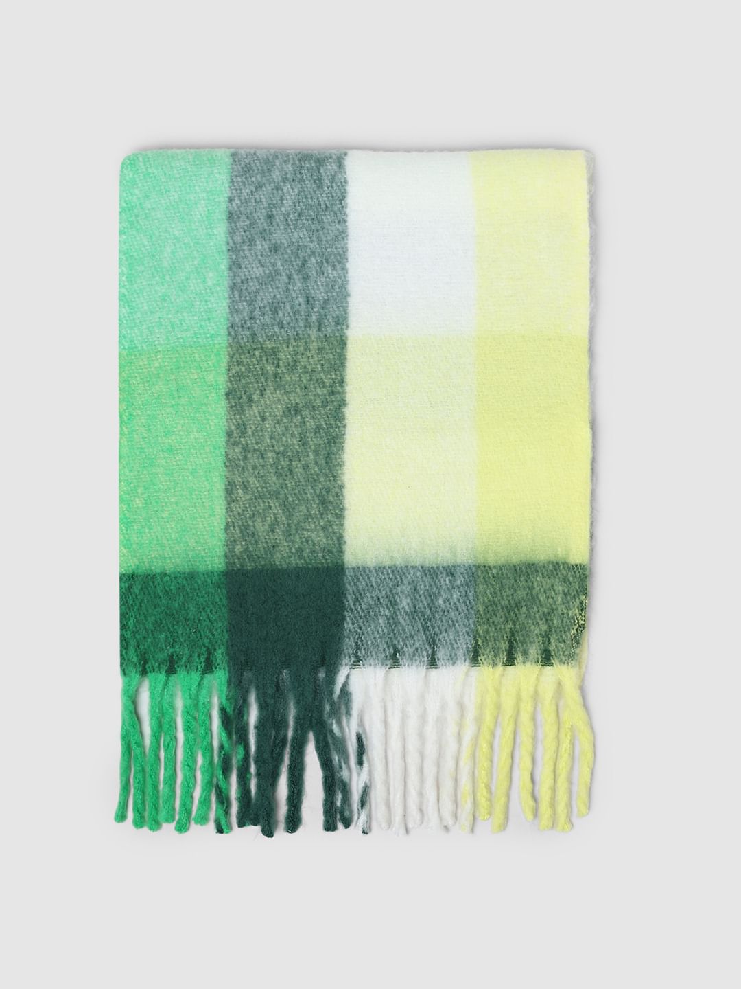 Green Brushed Scarf
