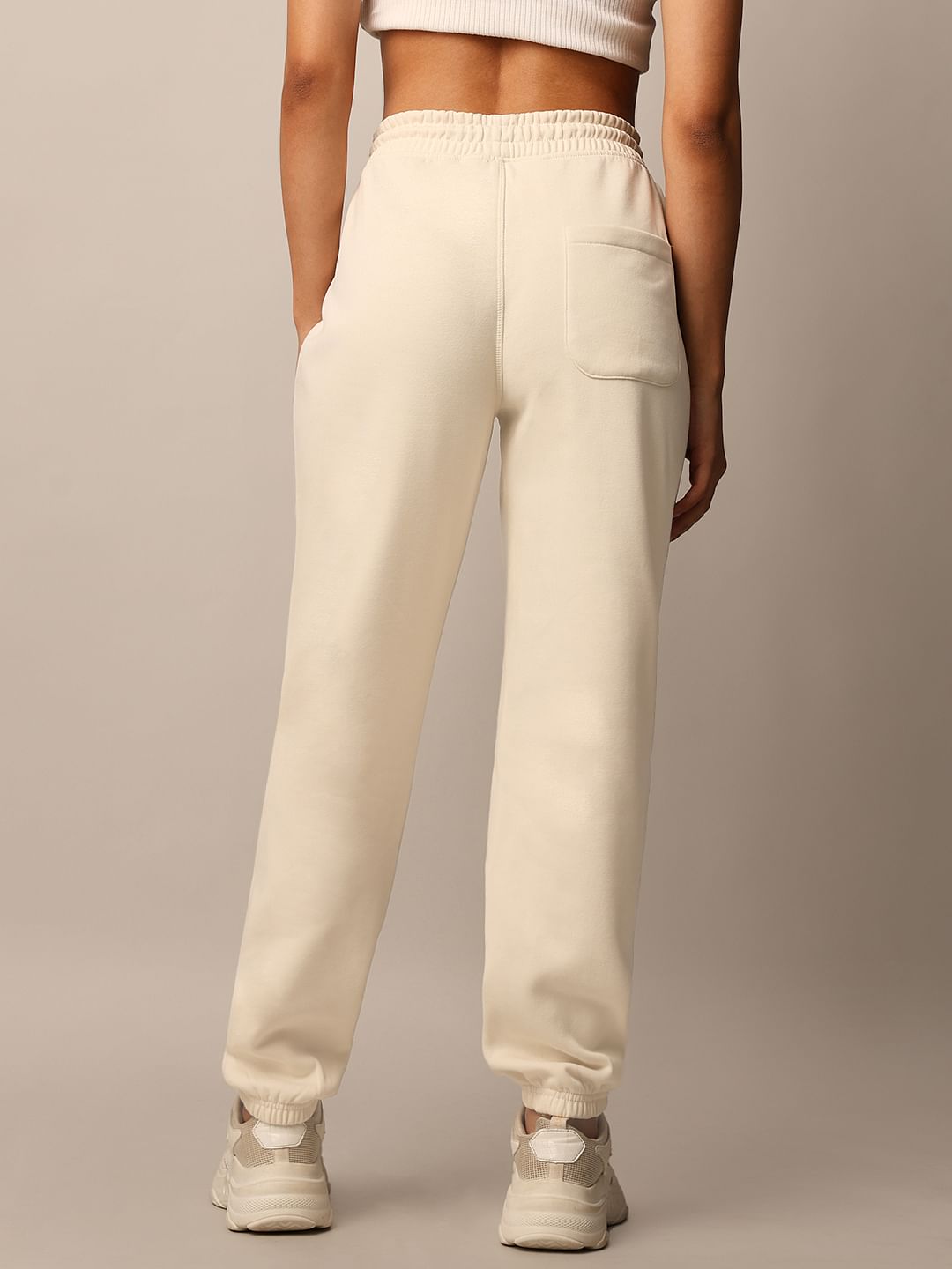 Beige Loose Fit Co-Ord Set Sweatpants