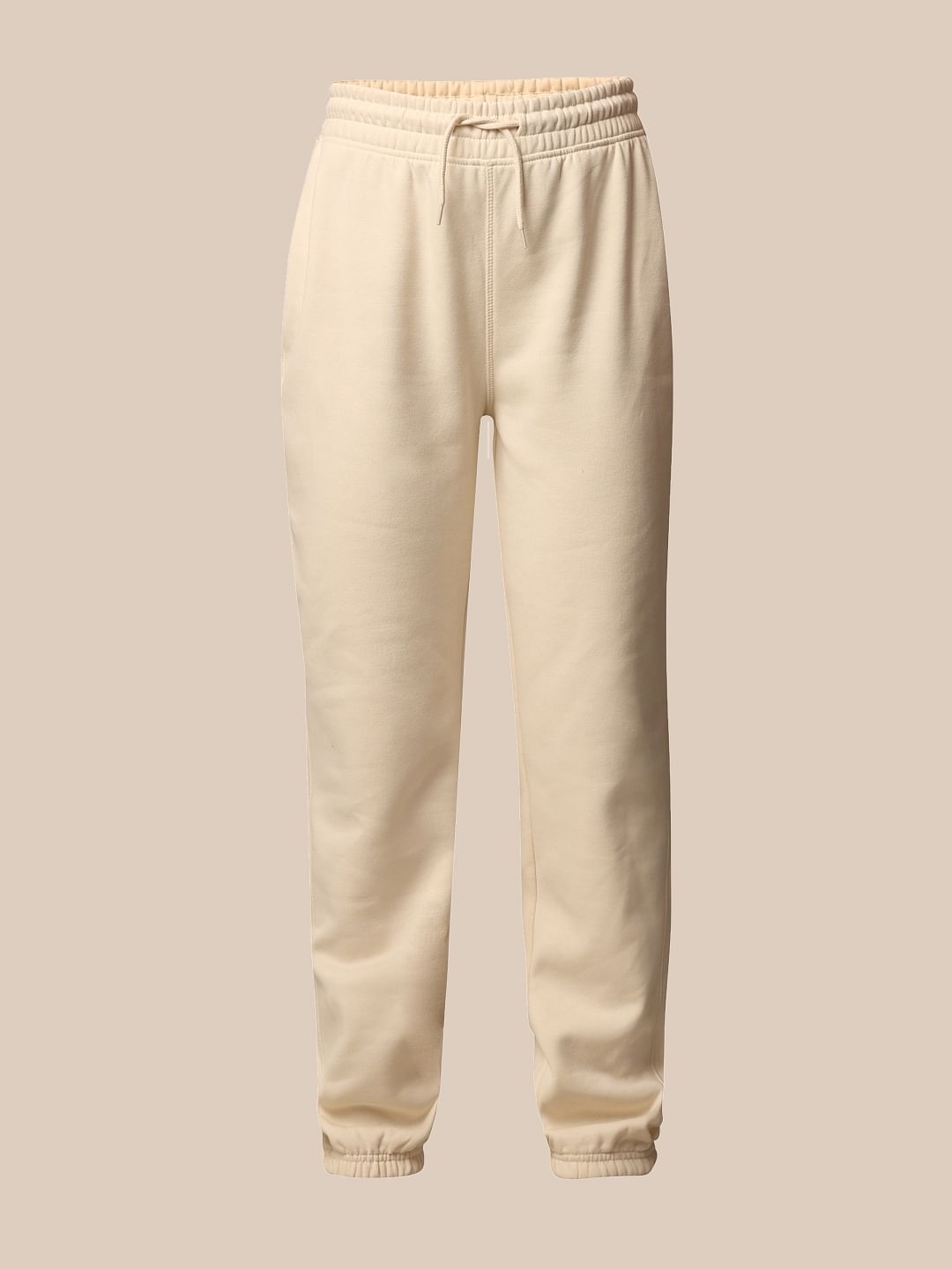 Beige Loose Fit Co-Ord Set Sweatpants