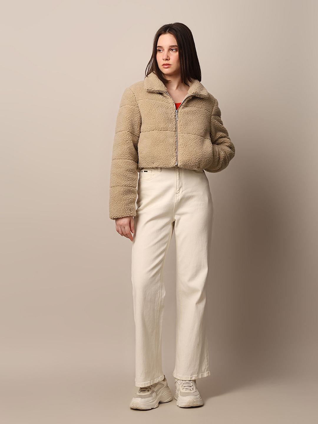 Brown Short Teddy Jacket