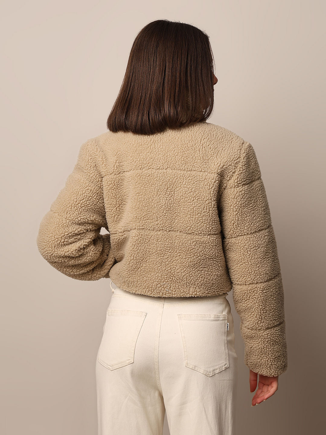 Brown Short Teddy Jacket