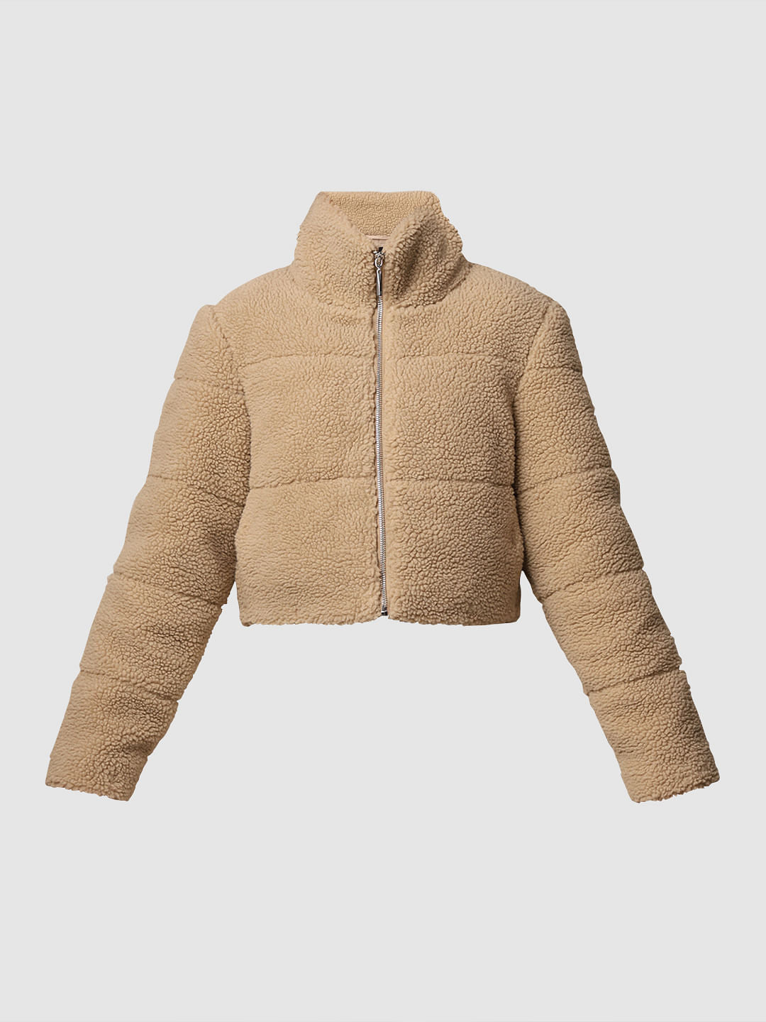 Brown Short Teddy Jacket