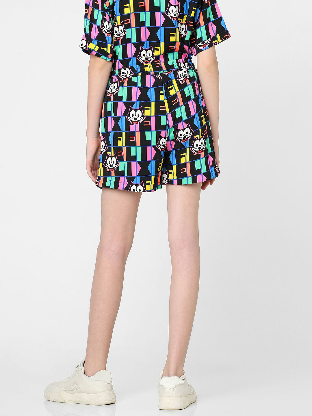 Kids Only X Felix Black All Over Print Co-Ord Shorts
