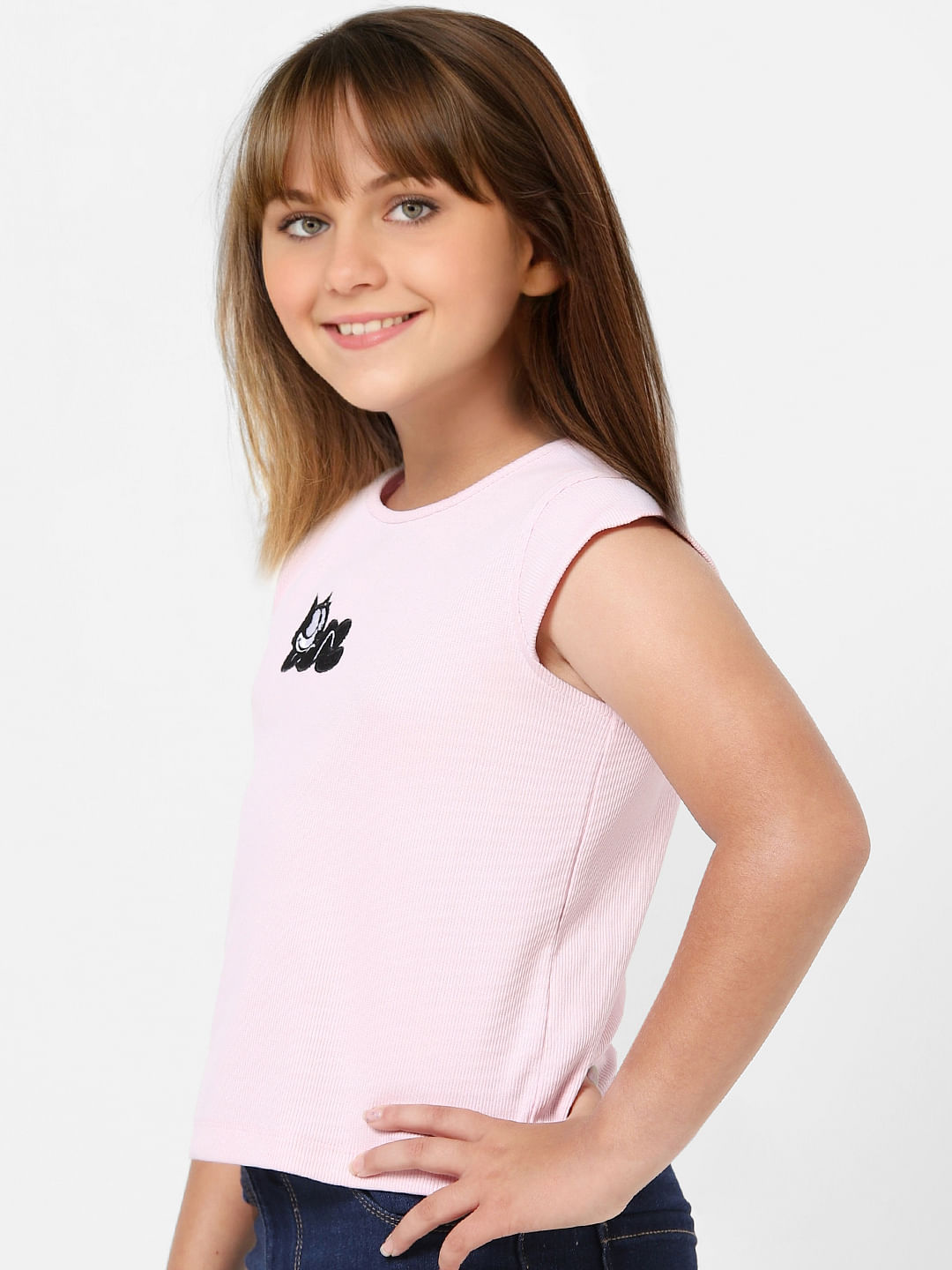 Kids Only X Felix Lilac Ribbed T-Shirt