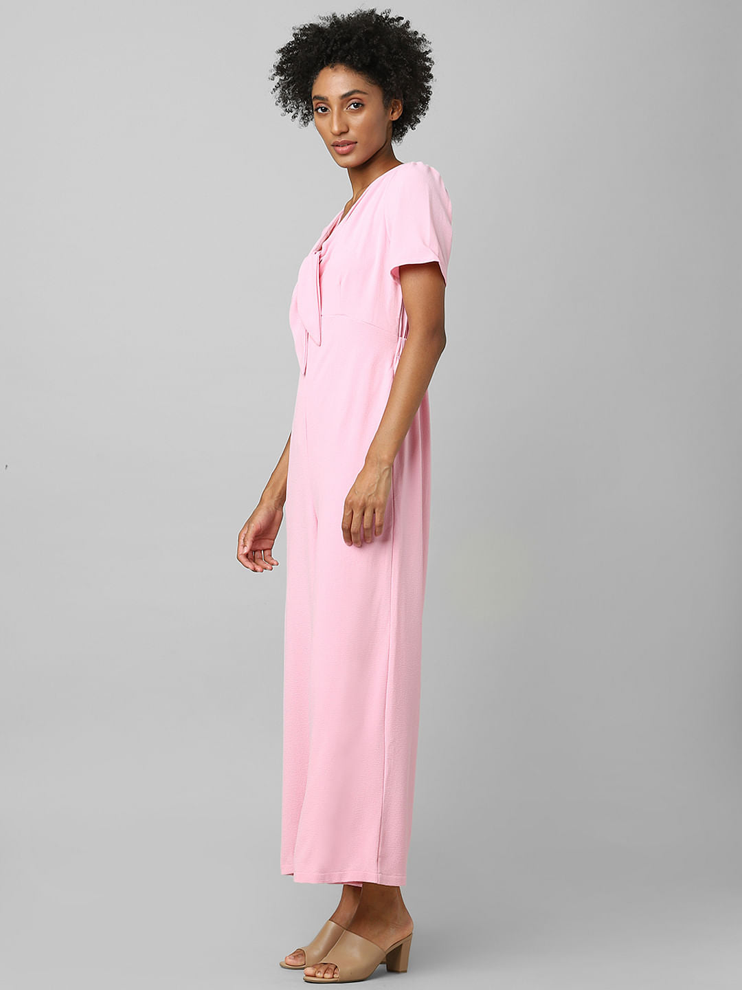 Pink Bowtie Jumpsuit