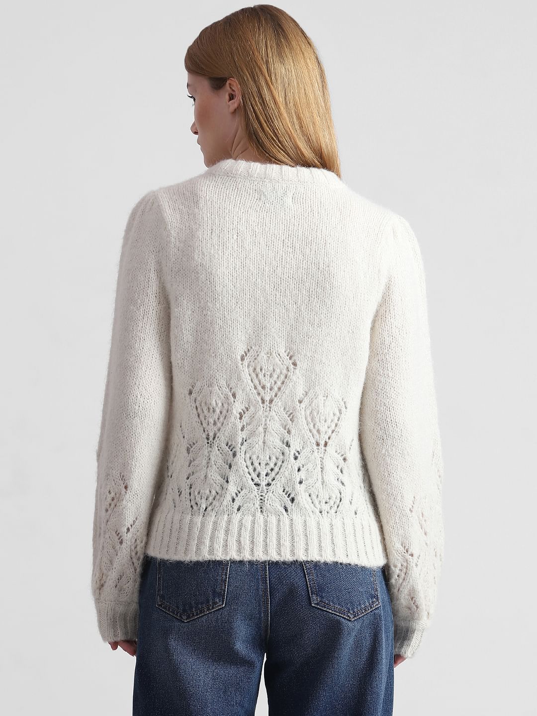 Off-White Pointelle Knit Pullover