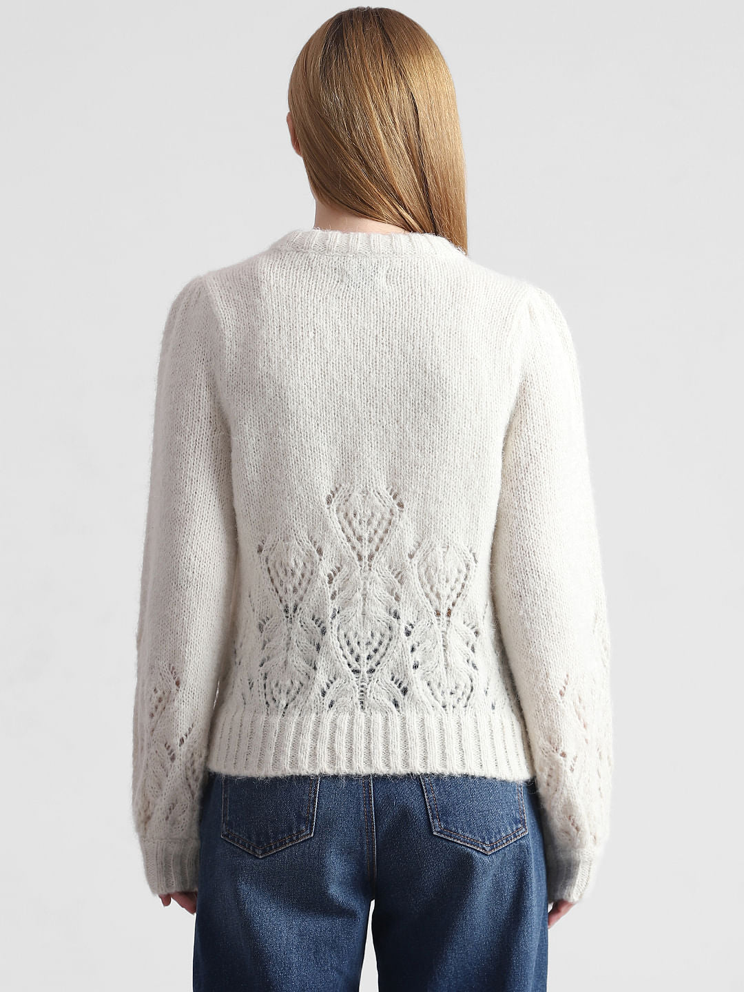 Off-White Pointelle Knit Pullover