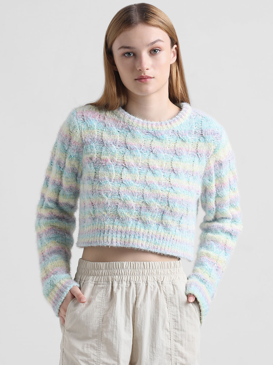 Multi-Coloured Loose Fit Pullover