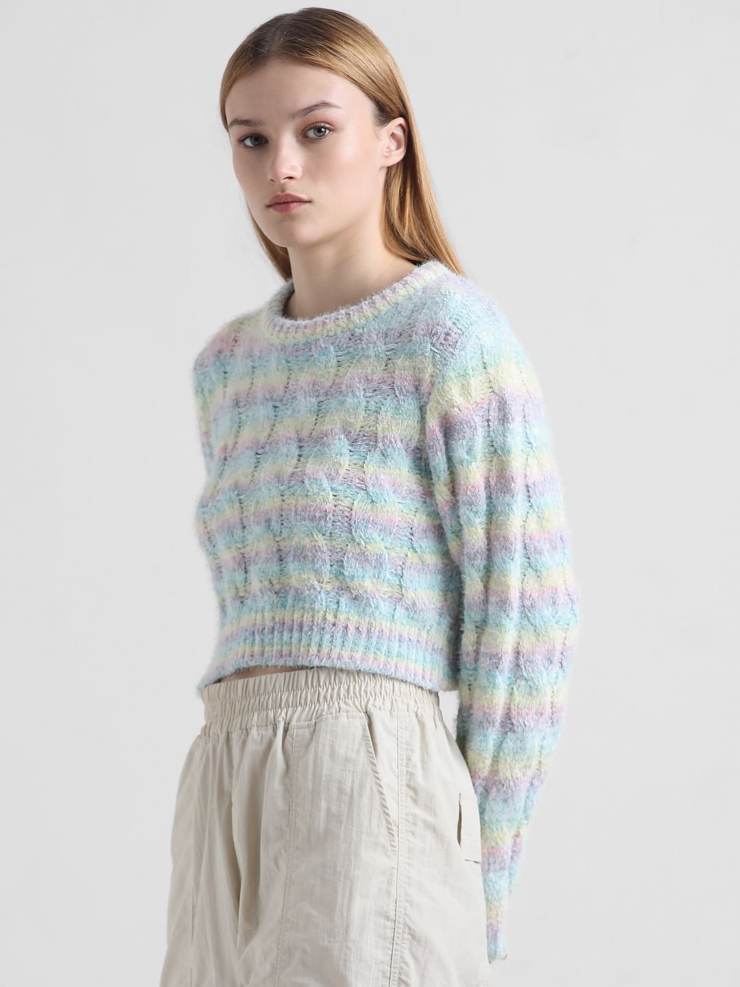 Multi-Coloured Loose Fit Pullover