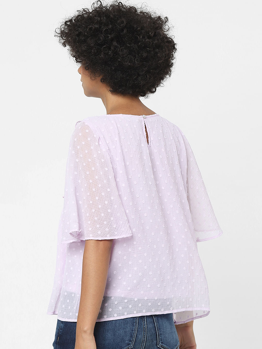 Lavender Smocked Top