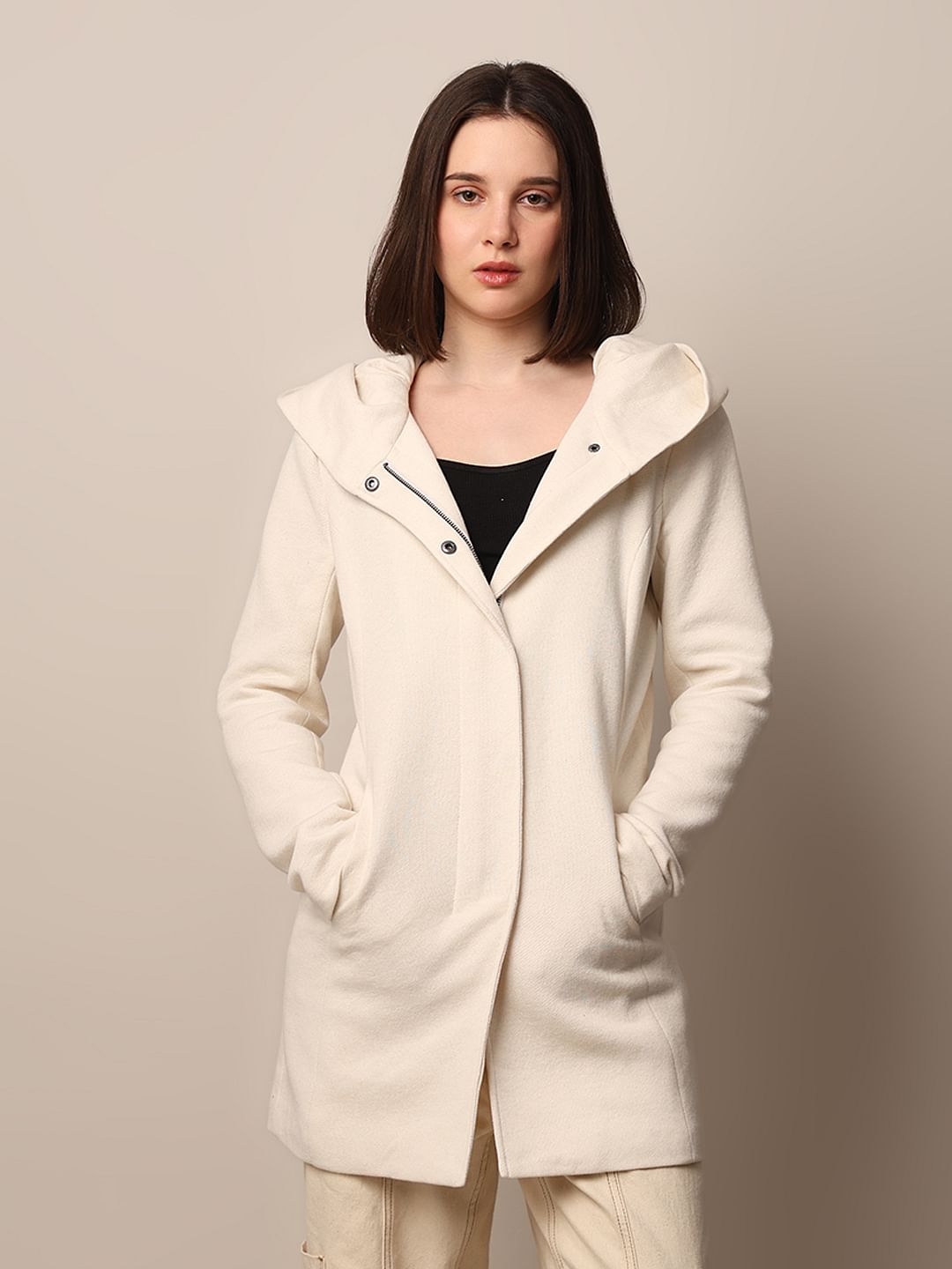 White Hooded Coat