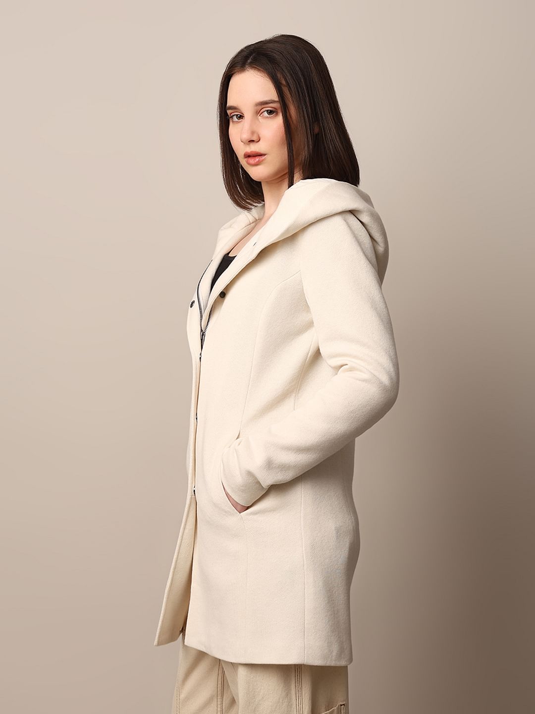 White Hooded Coat