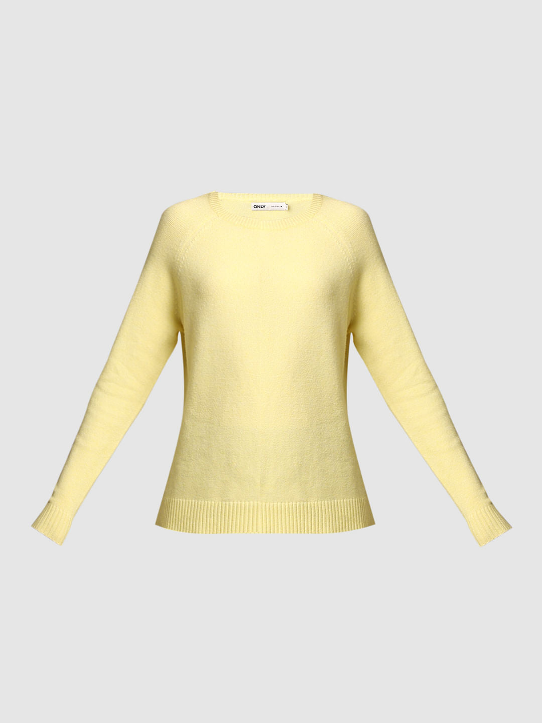 Yellow Raglan Sleeves Pullover