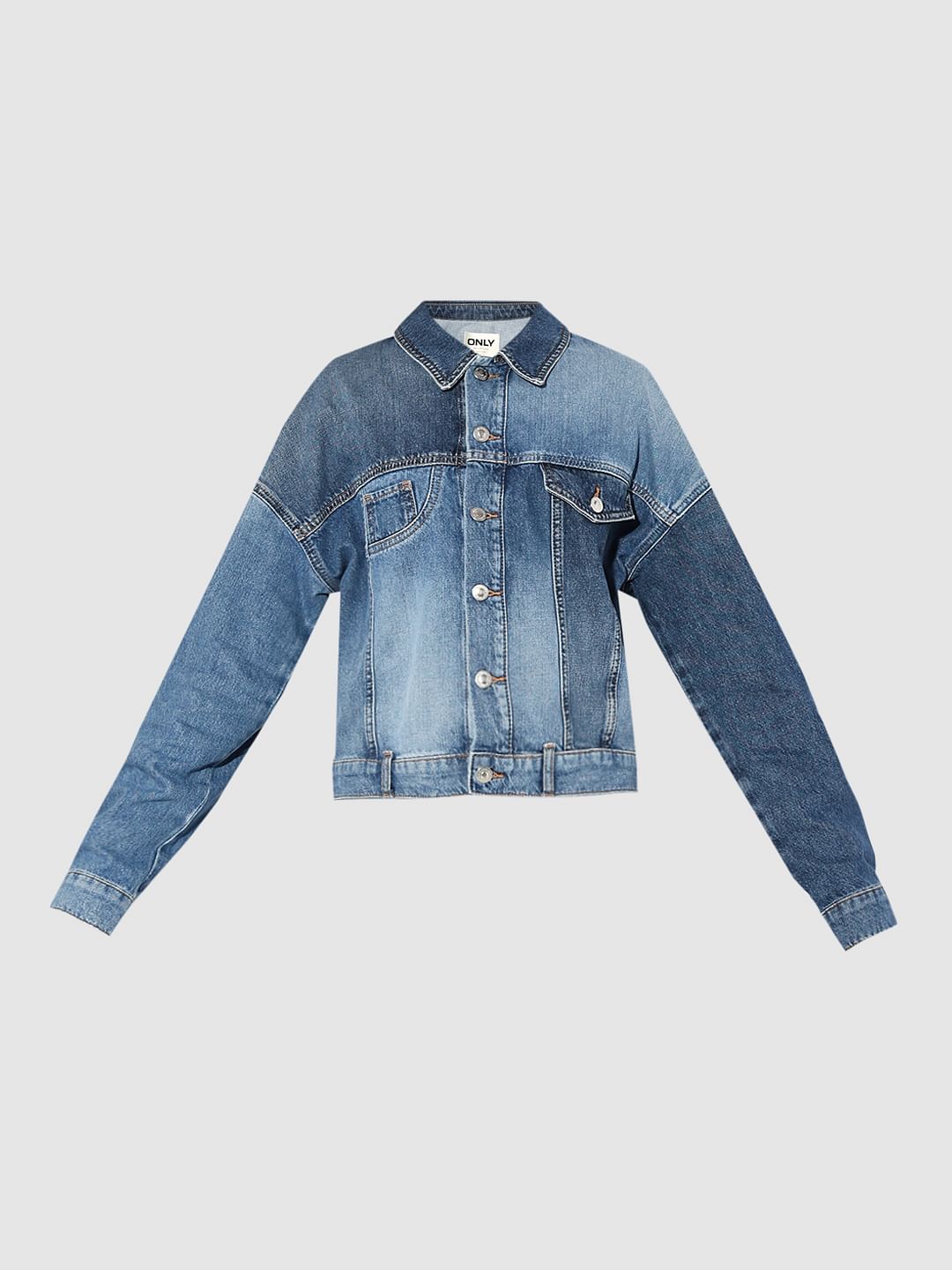 Blue Reworked Denim Jacket