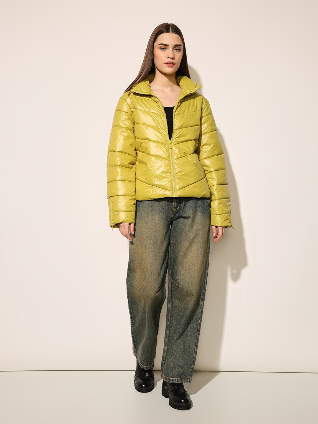 Mustard Puffer Jacket