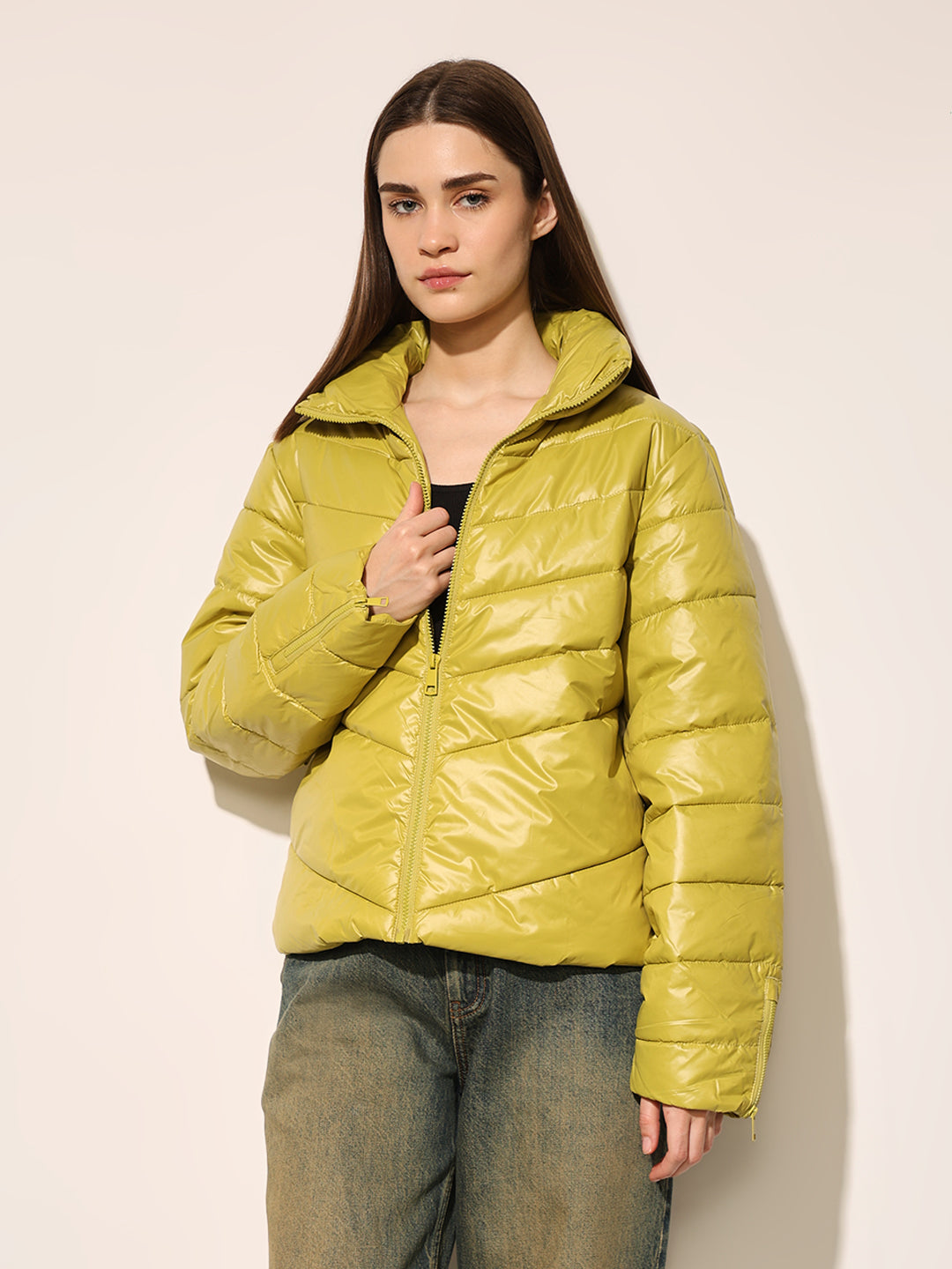 Mustard Puffer Jacket