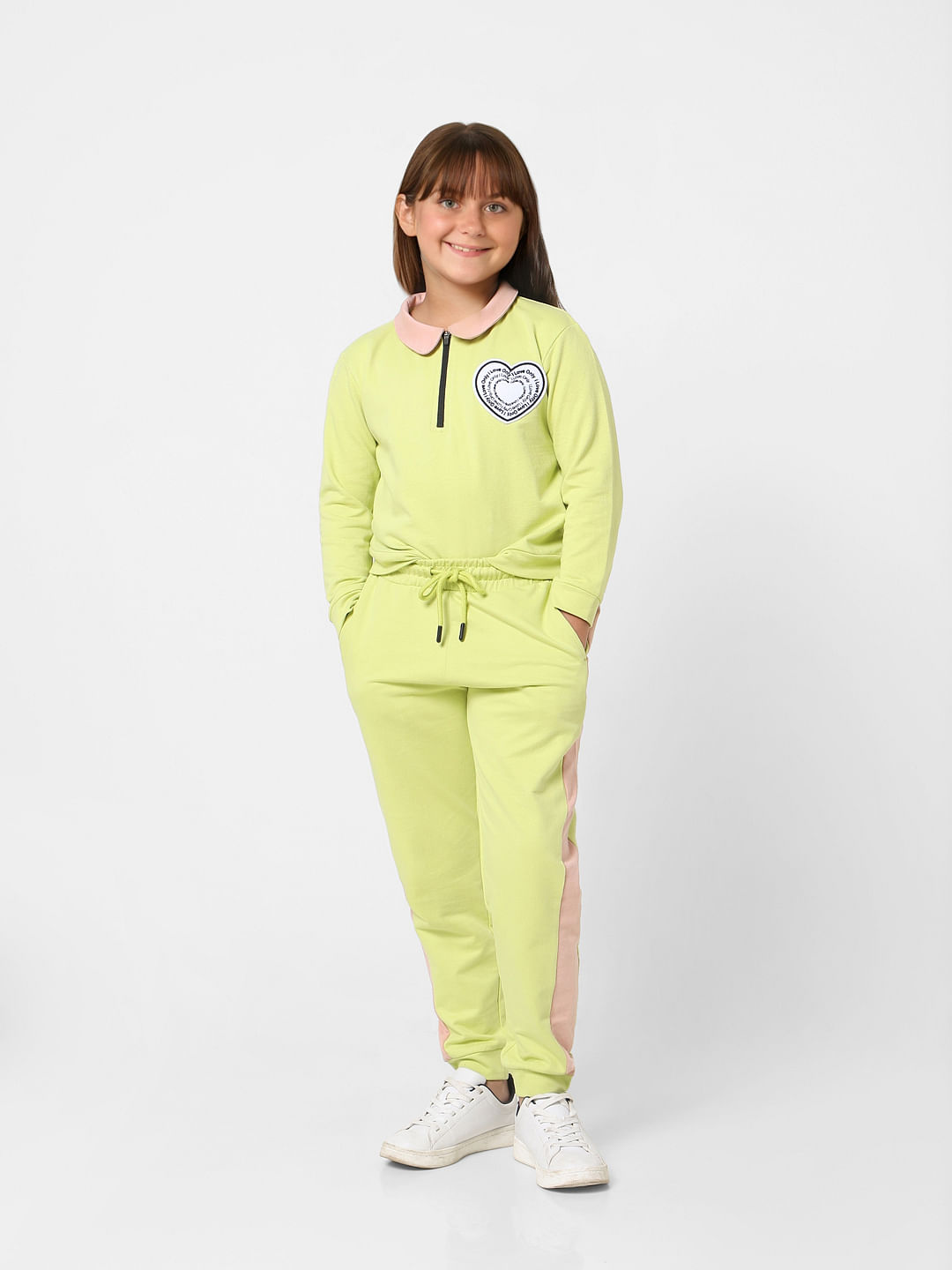 Green Mid Rise Co-Ord Joggers