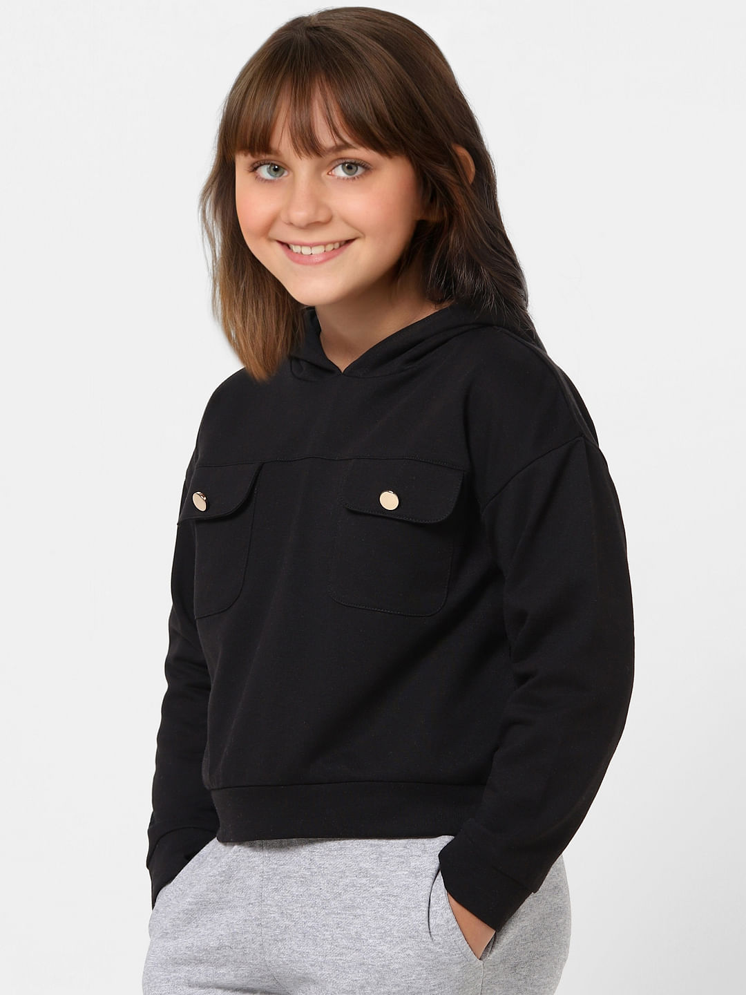 Black Hooded Sweatshirt