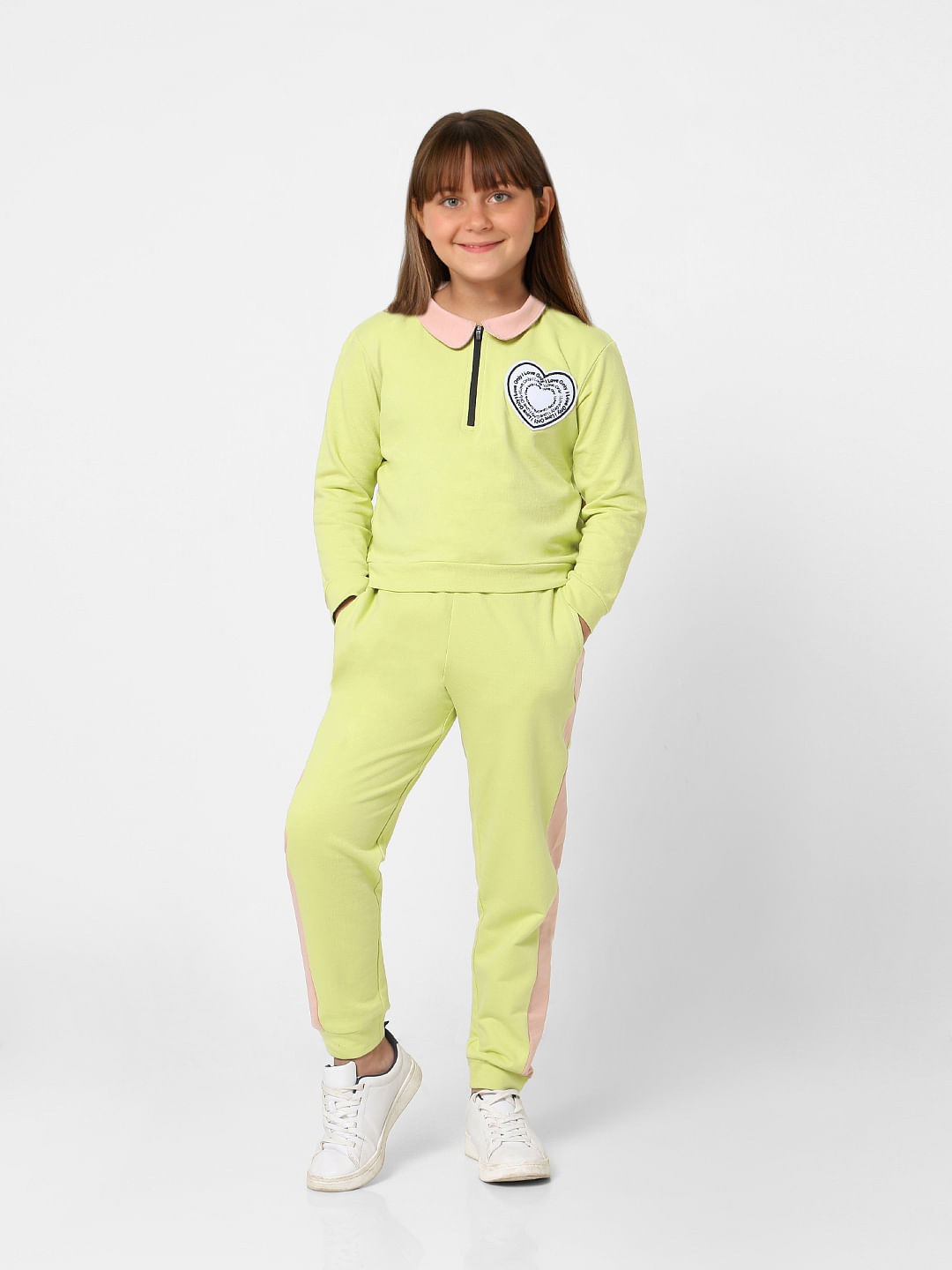 Green Printed Co-Ord Sweatshirt