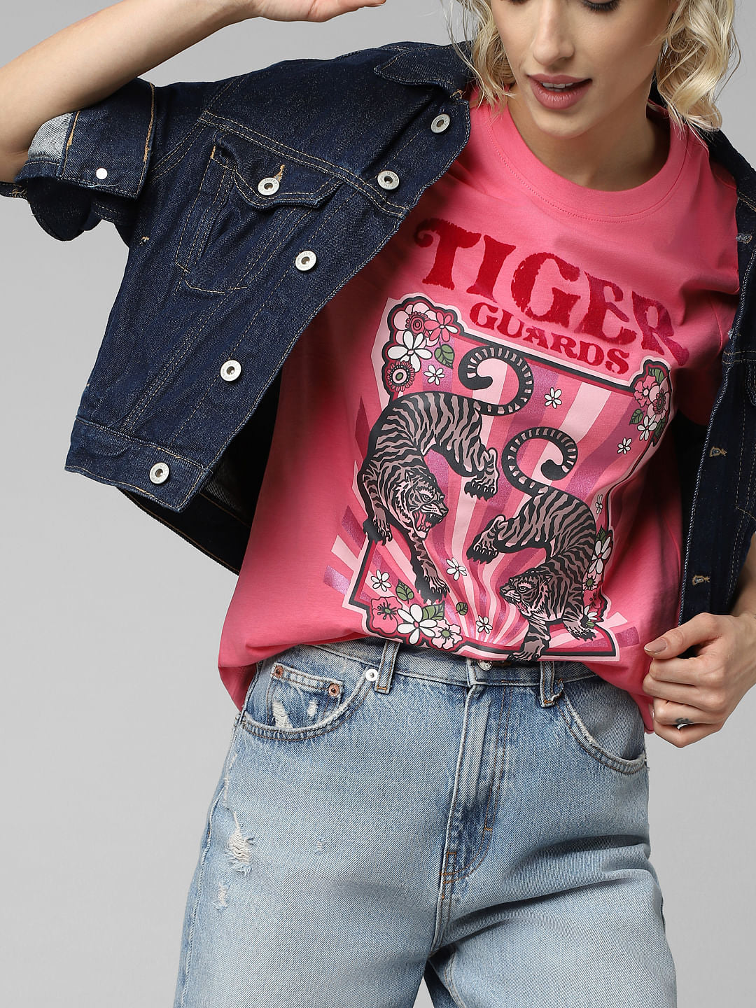 Pink Graphic Print T-Shirt