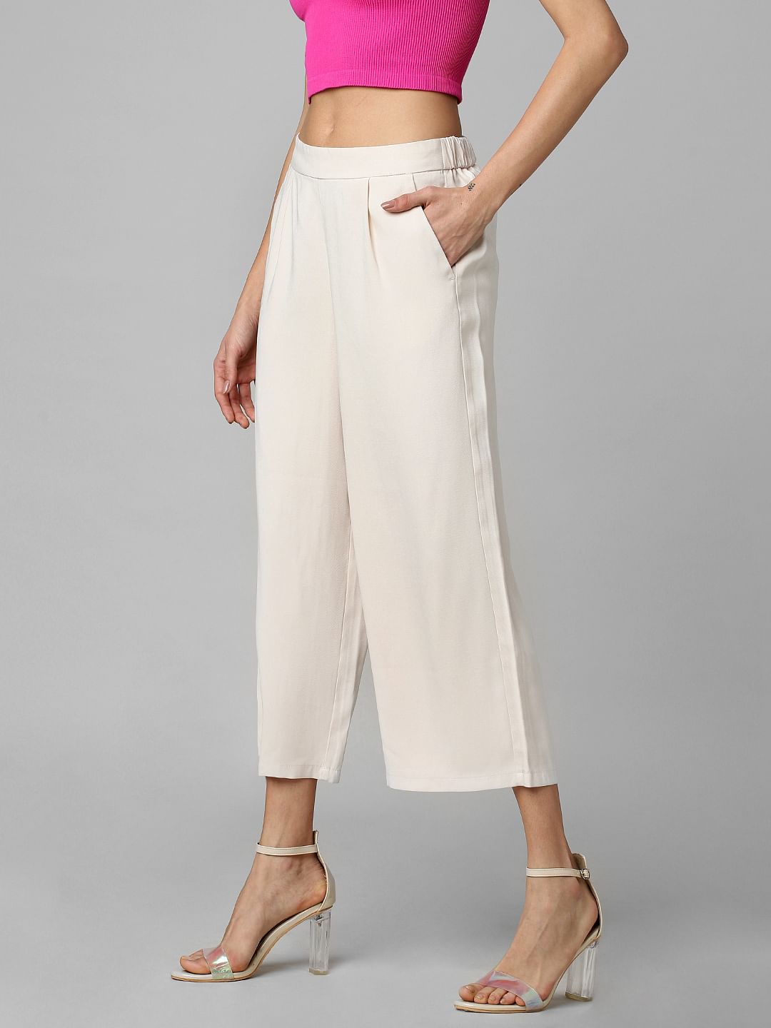 Off-White Mid Rise Culottes