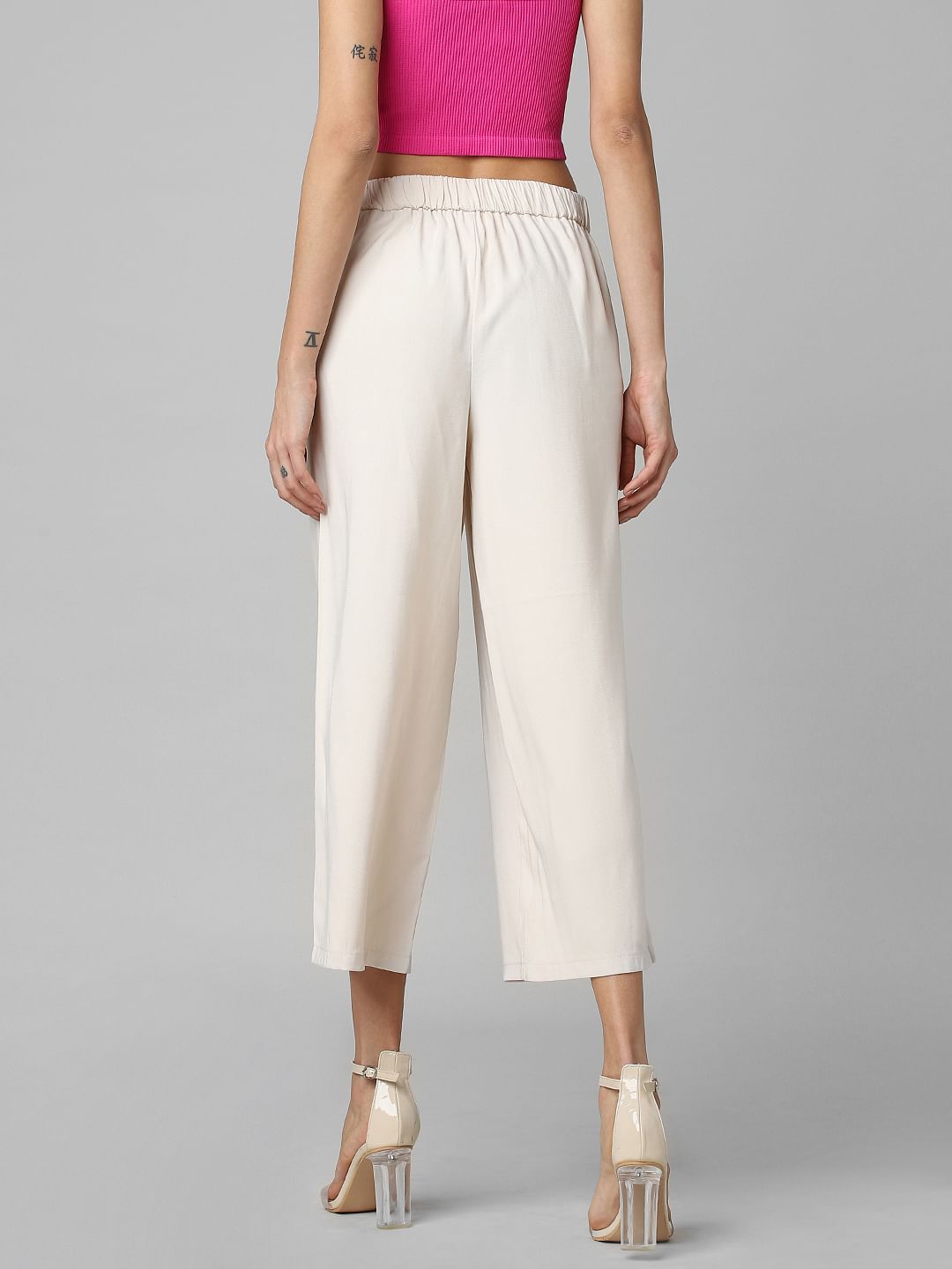 Off-White Mid Rise Culottes