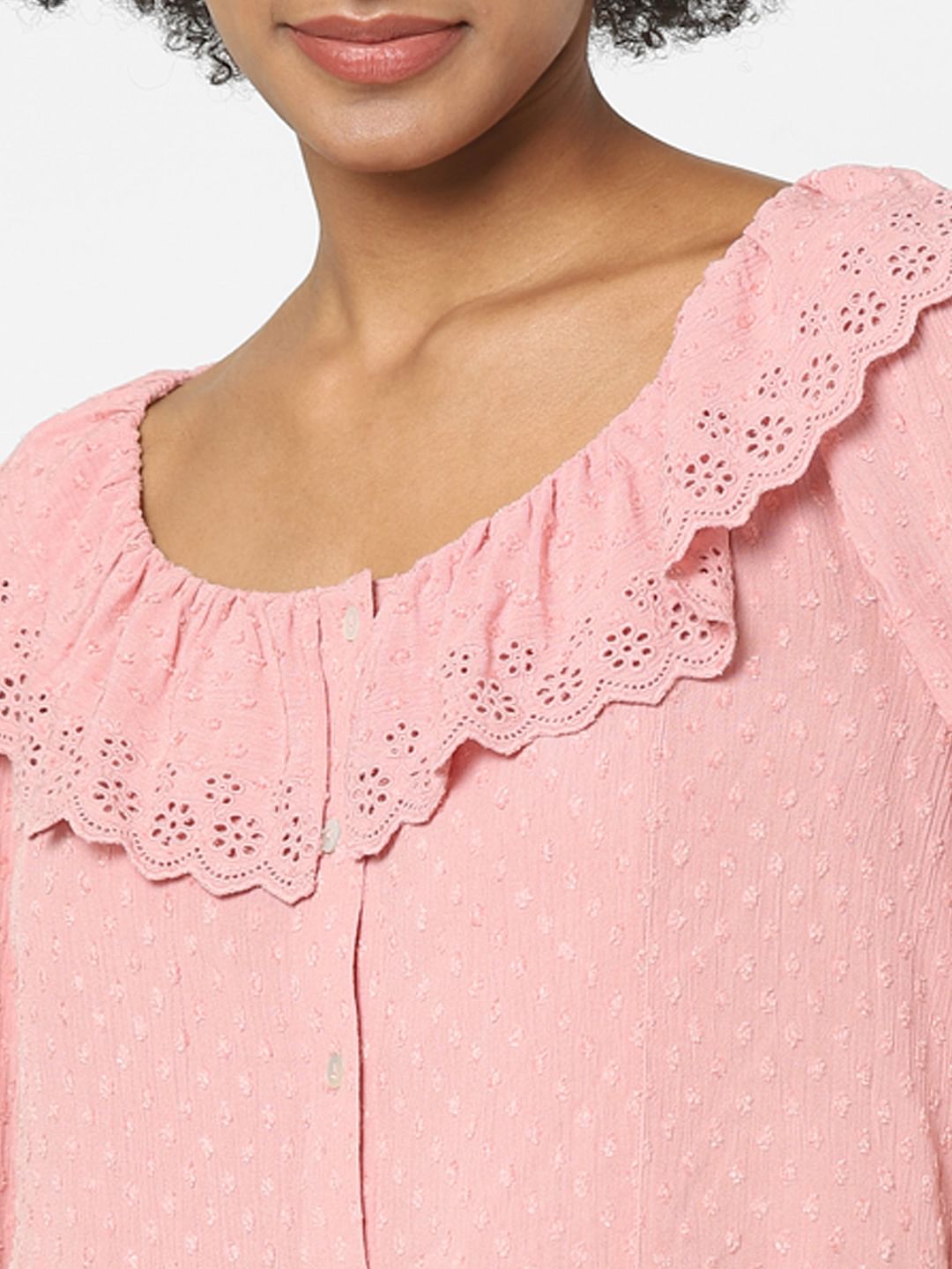 Pink Lace Top