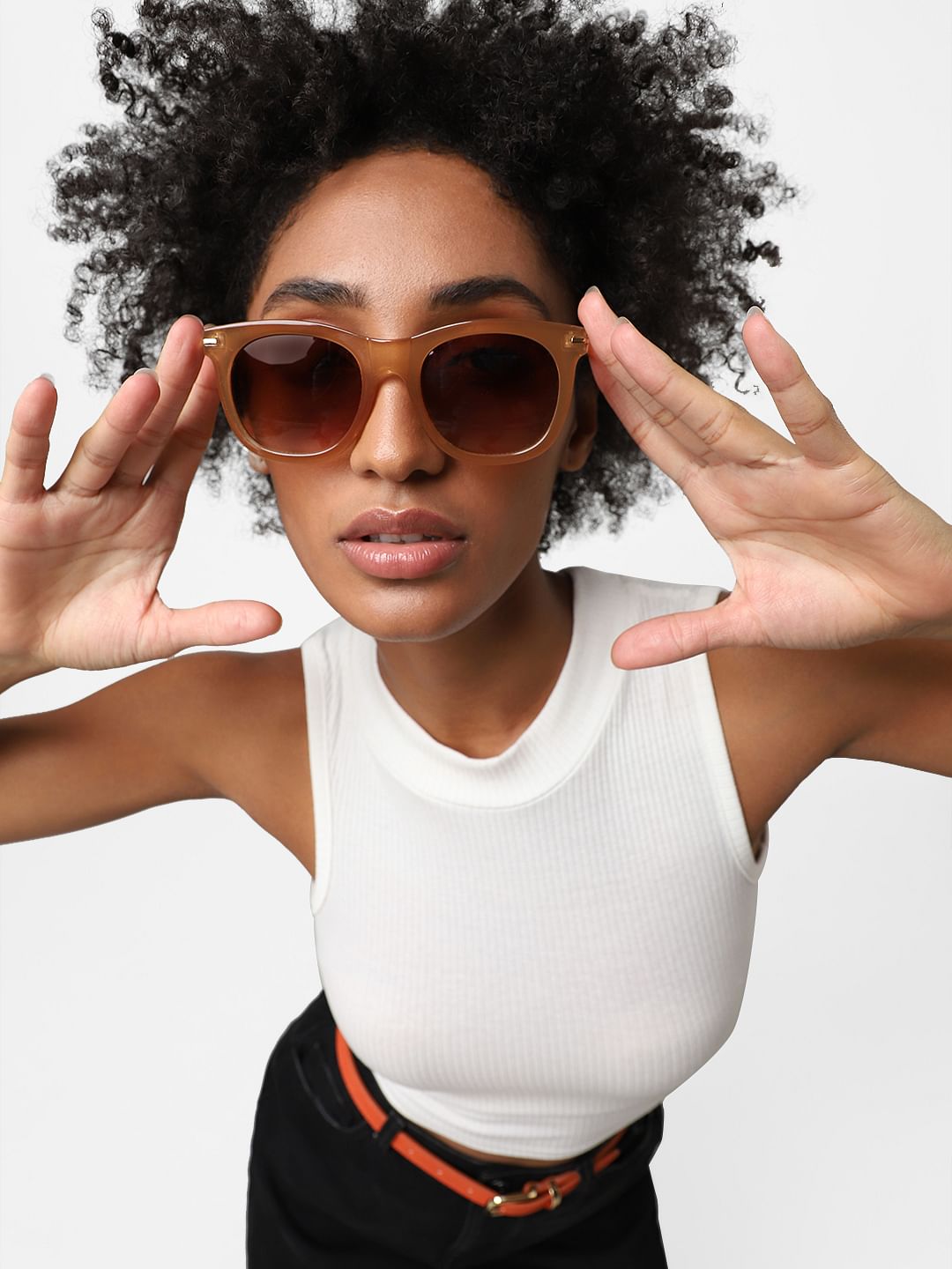 Light Brown Tinted Sunglasses