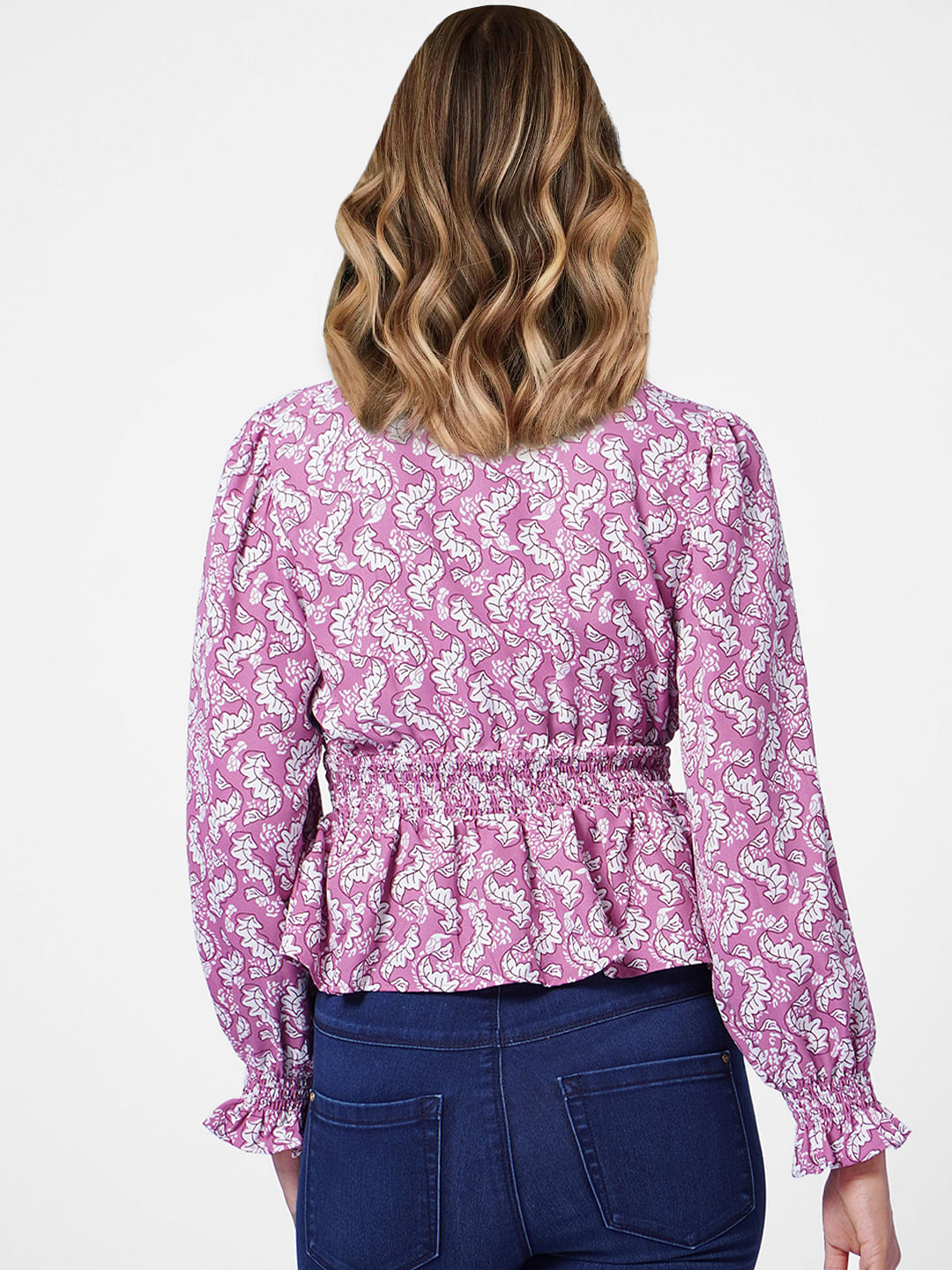 Mauve All Over Print Top