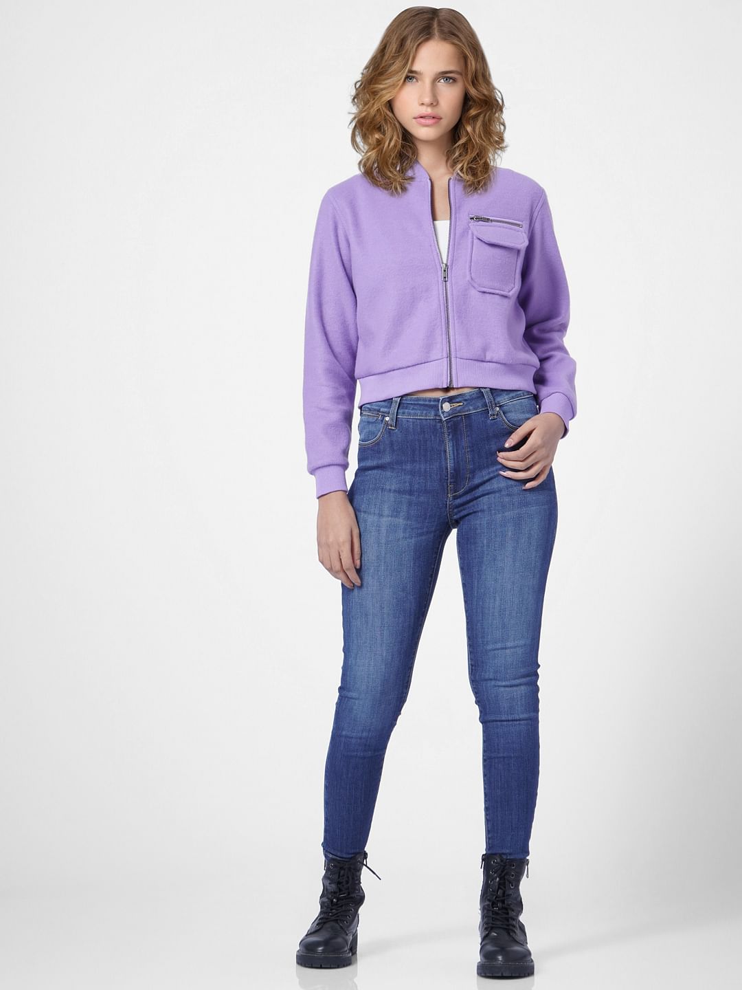 Purple Bomber Jacket