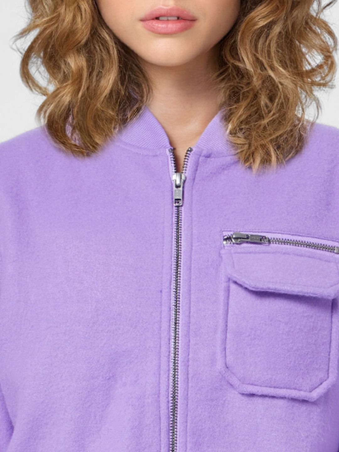 Purple Bomber Jacket